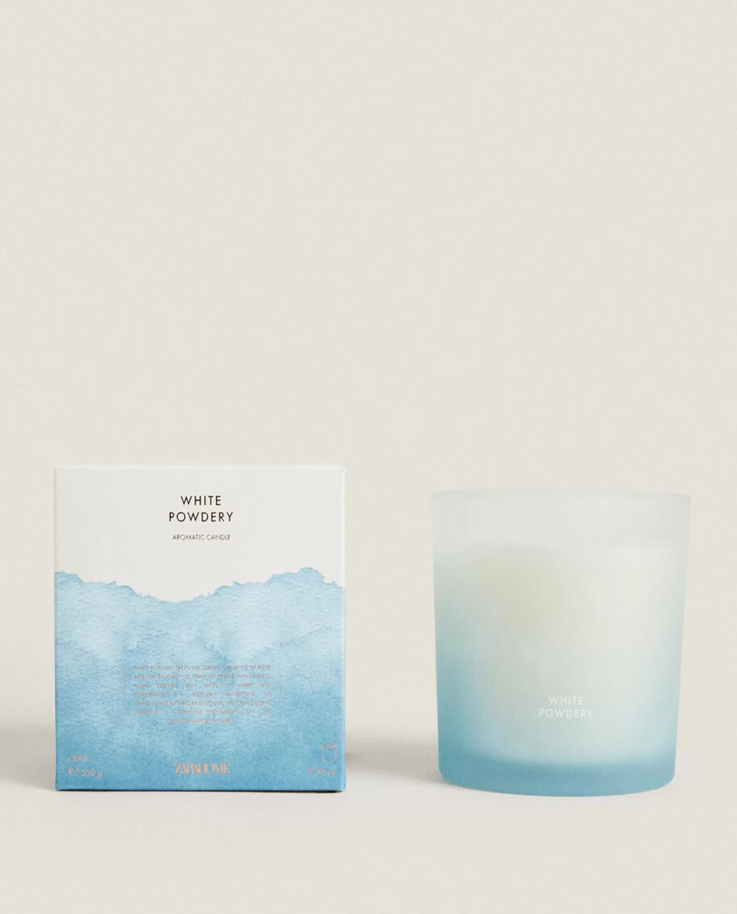 ZARA Home Velas<(350 G) Vela Perfumada Branca Em Po