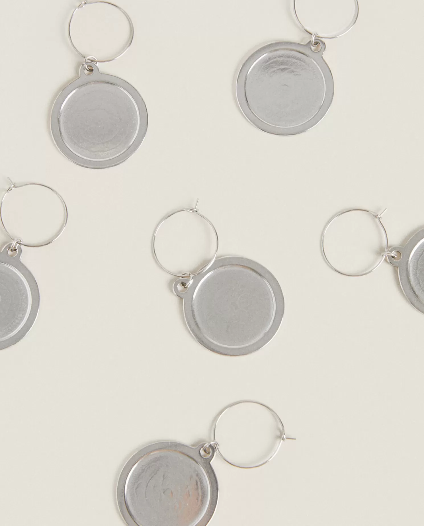 ZARA Home Coleção De Vinhos E Queijos<Amuletos De Taca De Vinho Em Aco (Conjunto De 6)