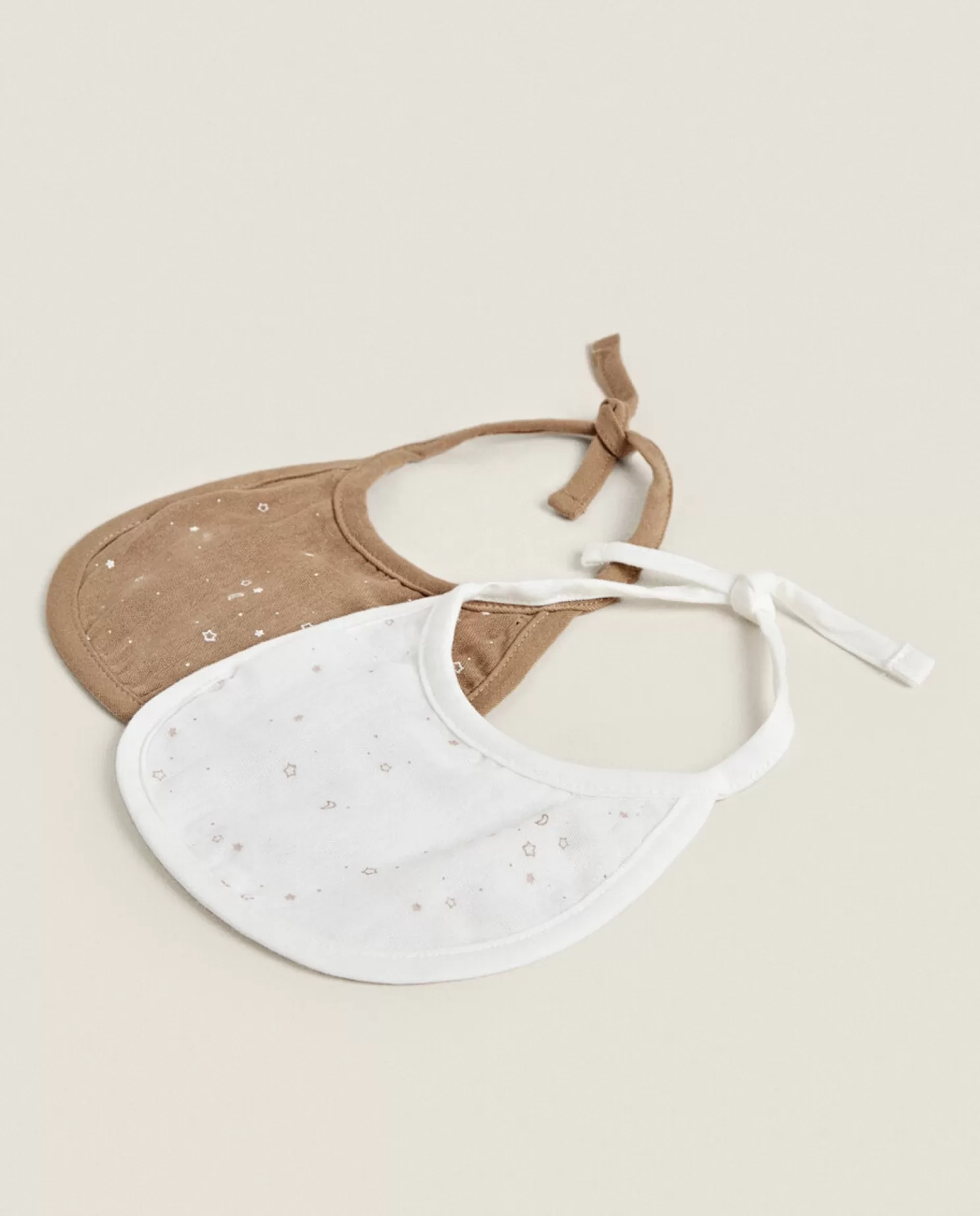 ZARA Home Hora De Comer<Babadores De Musselina Com Estampa De Estrela (Conjunto De 2)