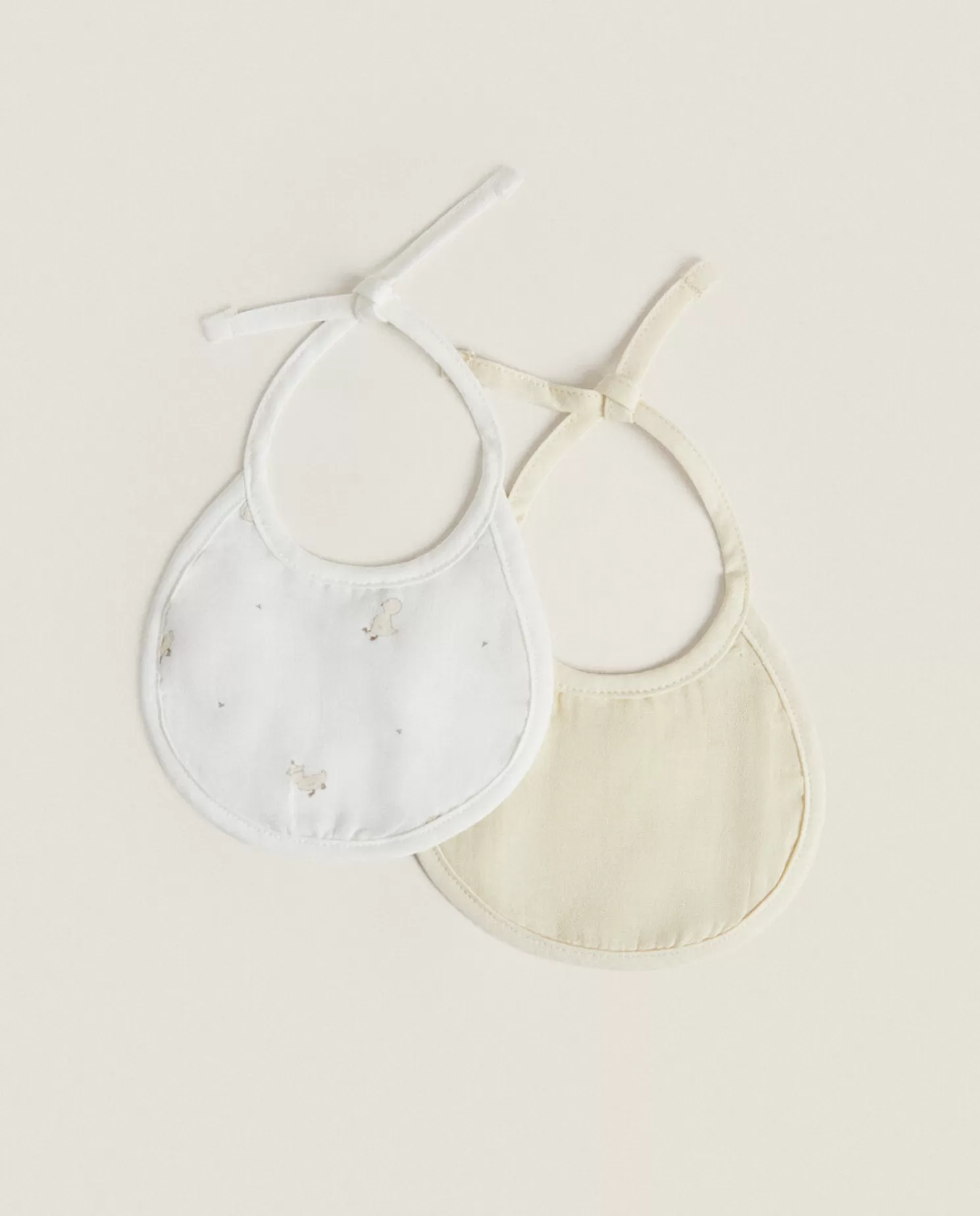 ZARA Home Hora De Comer<Babadores De Musselina De Pato (Conjunto De 2)