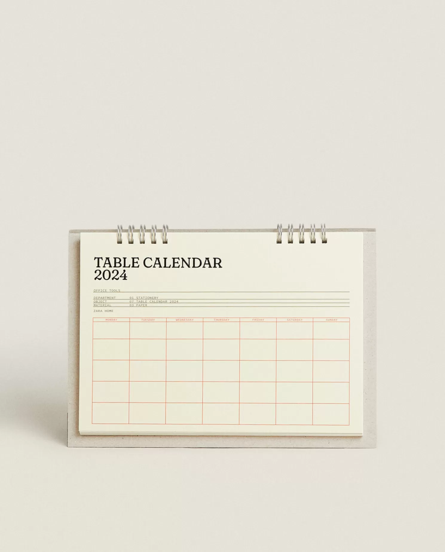 ZARA Home Papelaria<Calendario De Mesa 2024