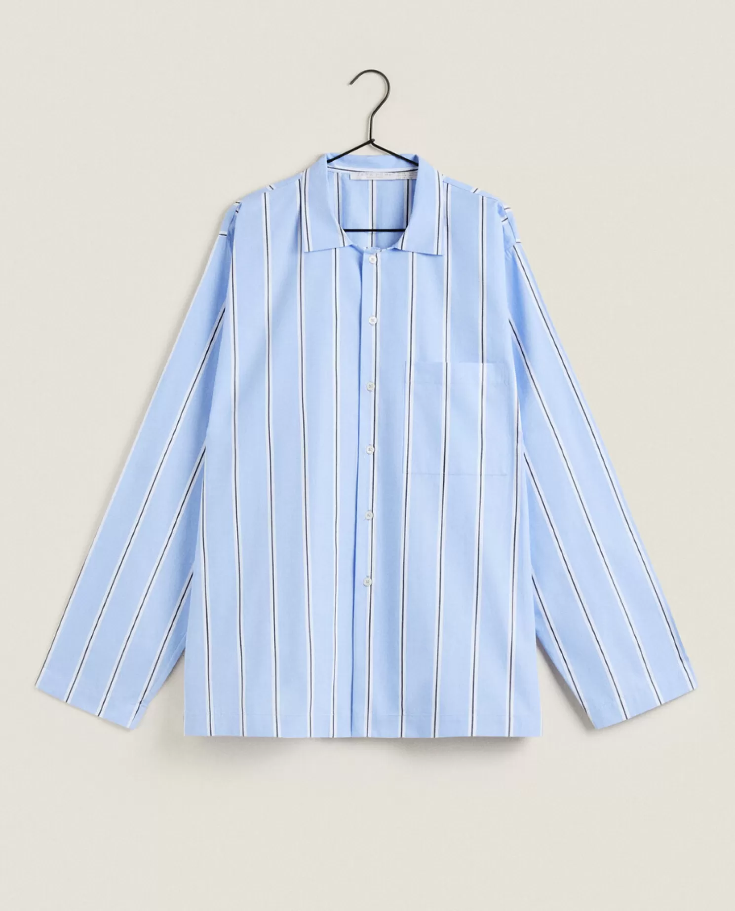 ZARA Home Homem<Camisa De Algodao Listrada