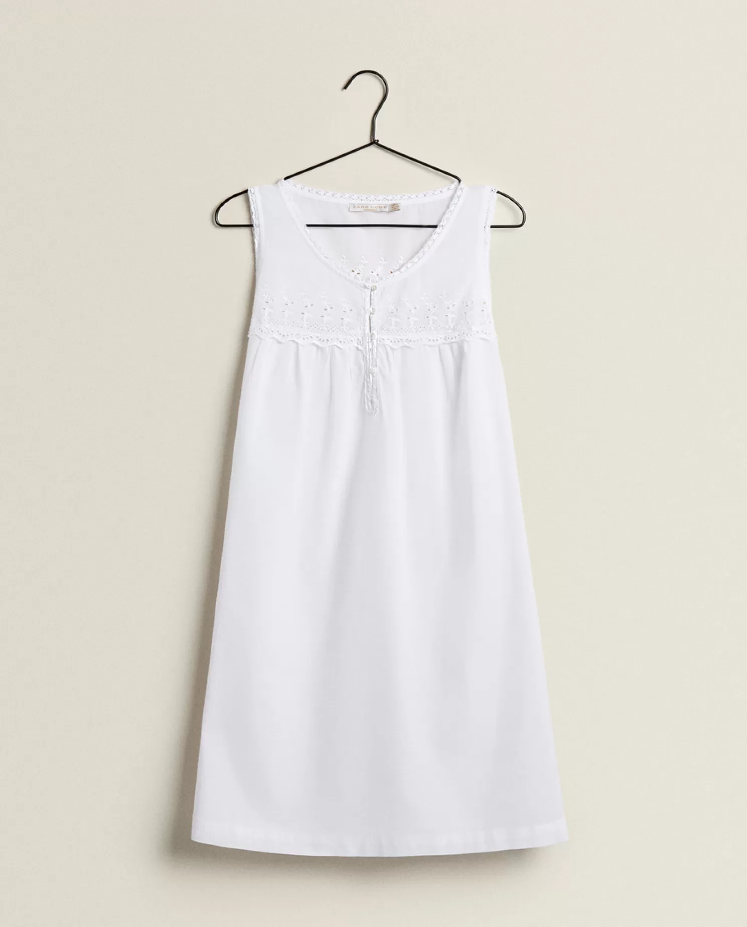 ZARA Home Camisolas<Camisola De Algodao Bordada