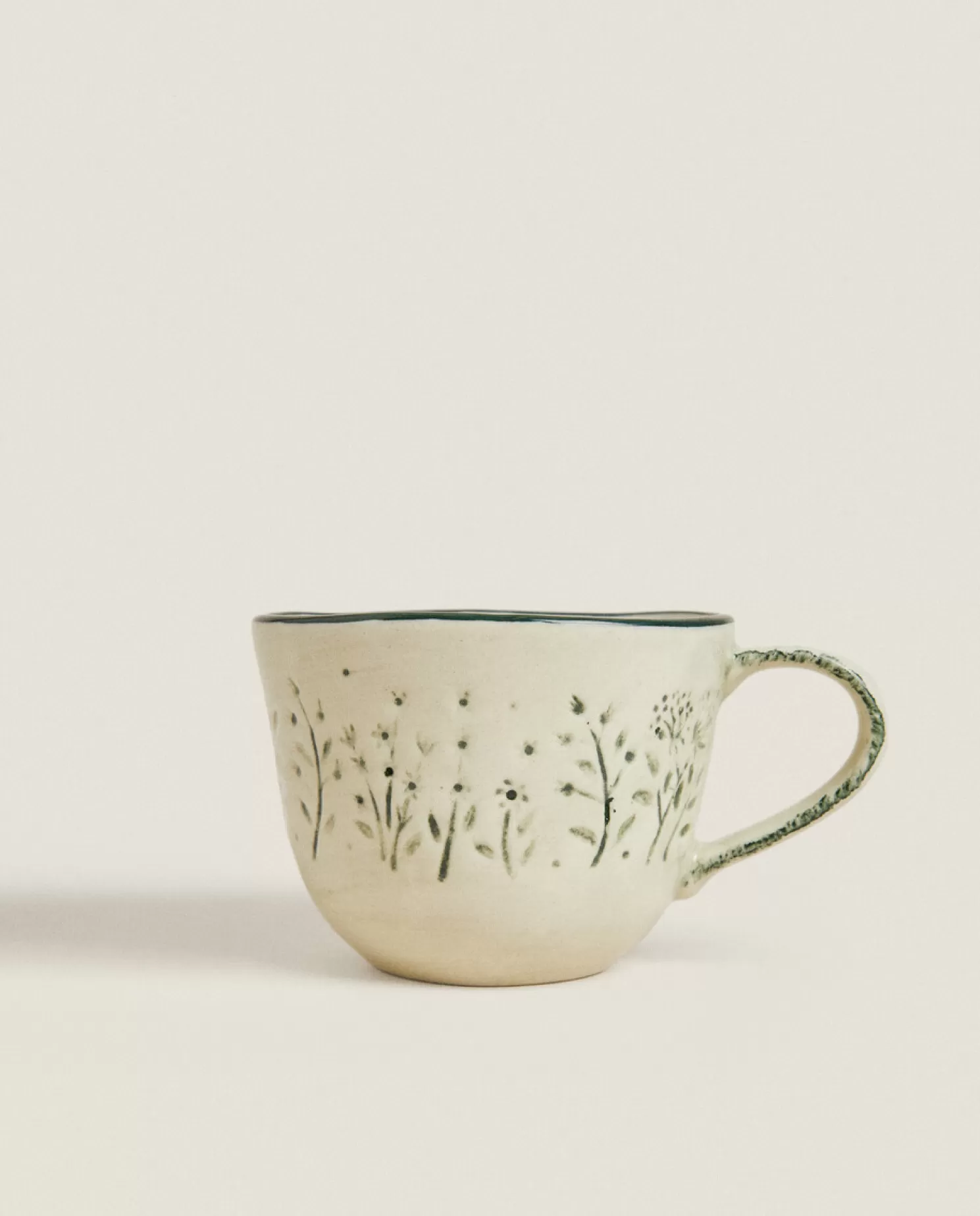 ZARA Home Jantar<Caneca Floral Texturizada De Natal