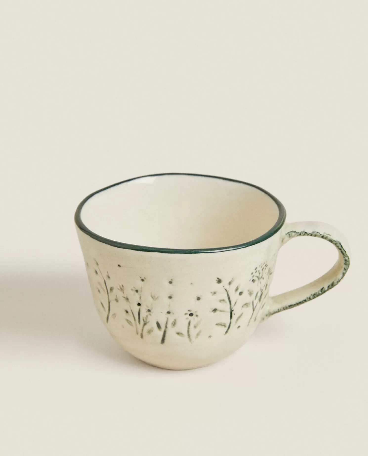 ZARA Home Jantar<Caneca Floral Texturizada De Natal