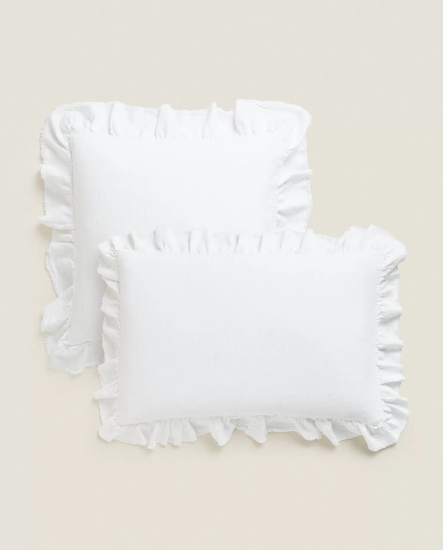 ZARA Home Colchas<Capa De Almofada Com Babados