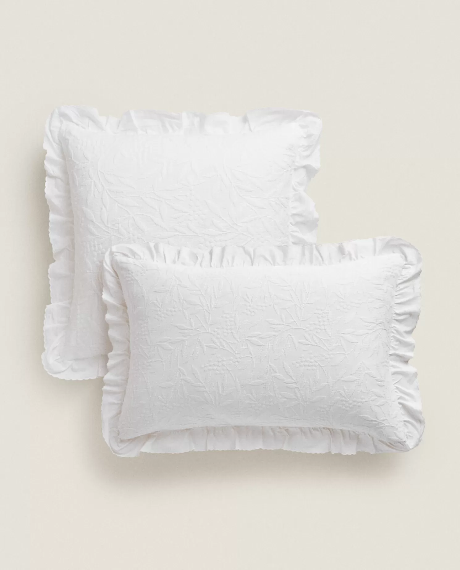 ZARA Home Colchas<Capa De Almofada Com Babados