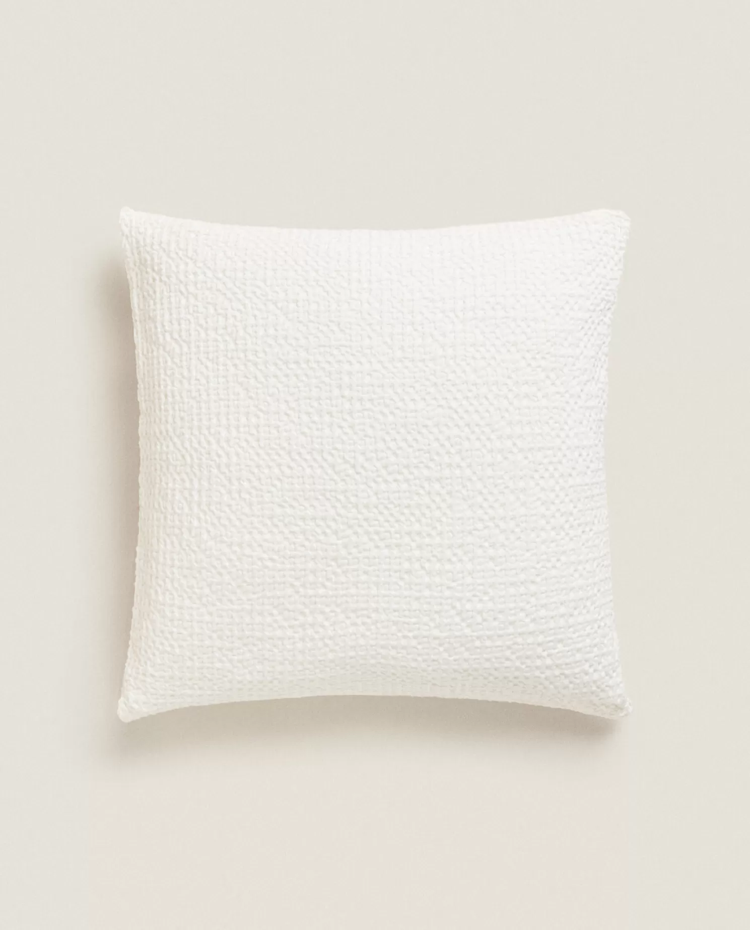 ZARA Home Colchas<Capa De Almofada Em Malha Waffle