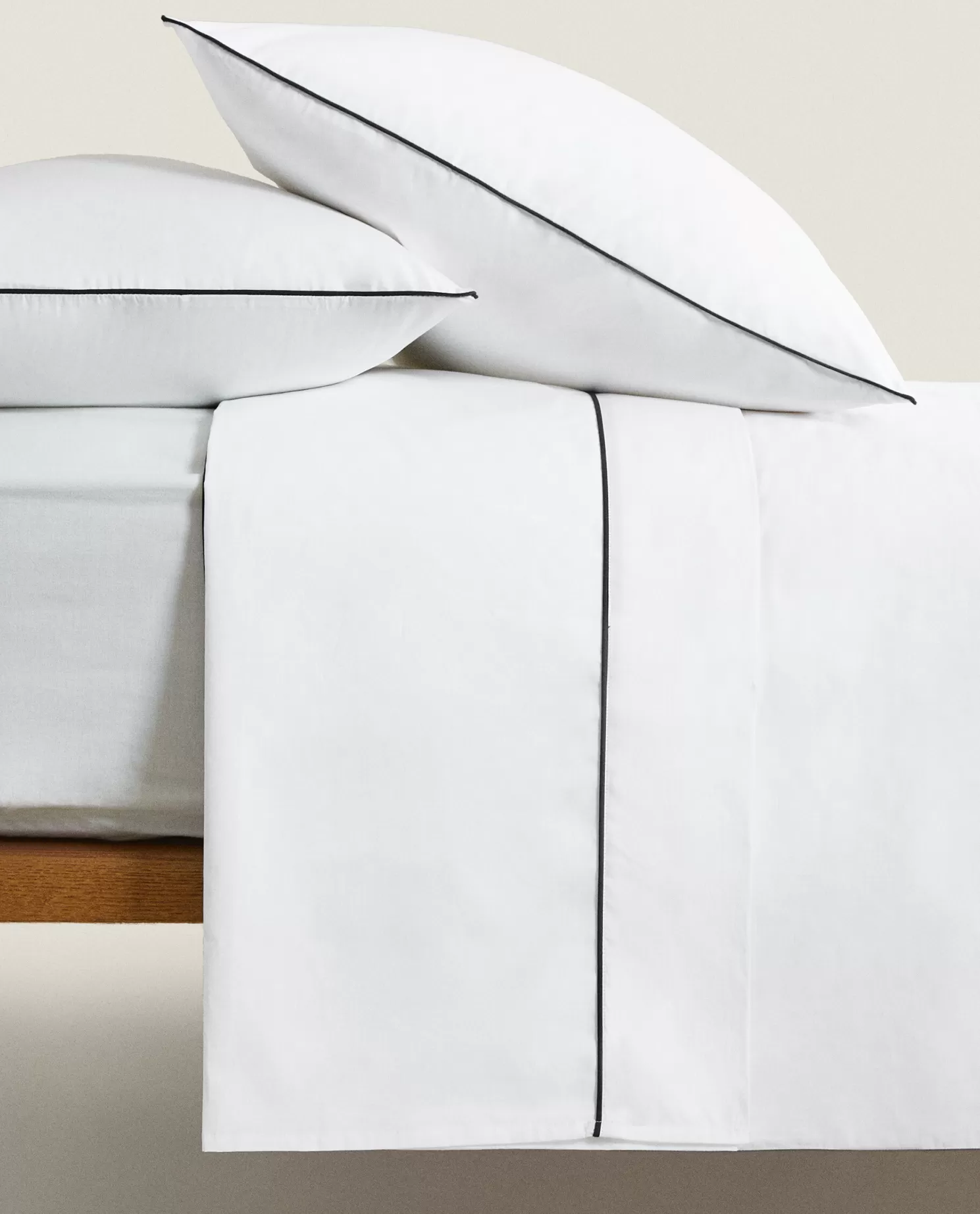 ZARA Home Capas De Edredao<Capa De Edredao Com Detalhe De Debrum Colorido