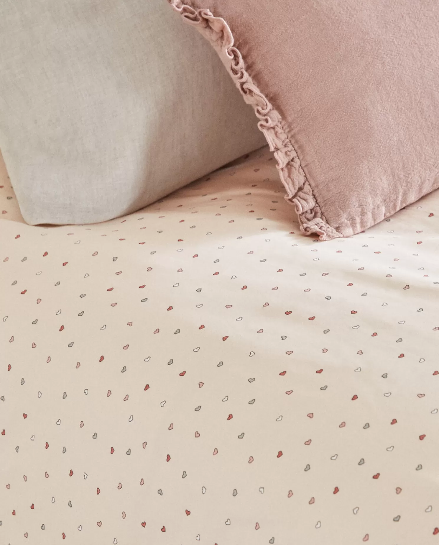 ZARA Home Capas De Edredao<Capa De Edredao Com Estampa De Coracao