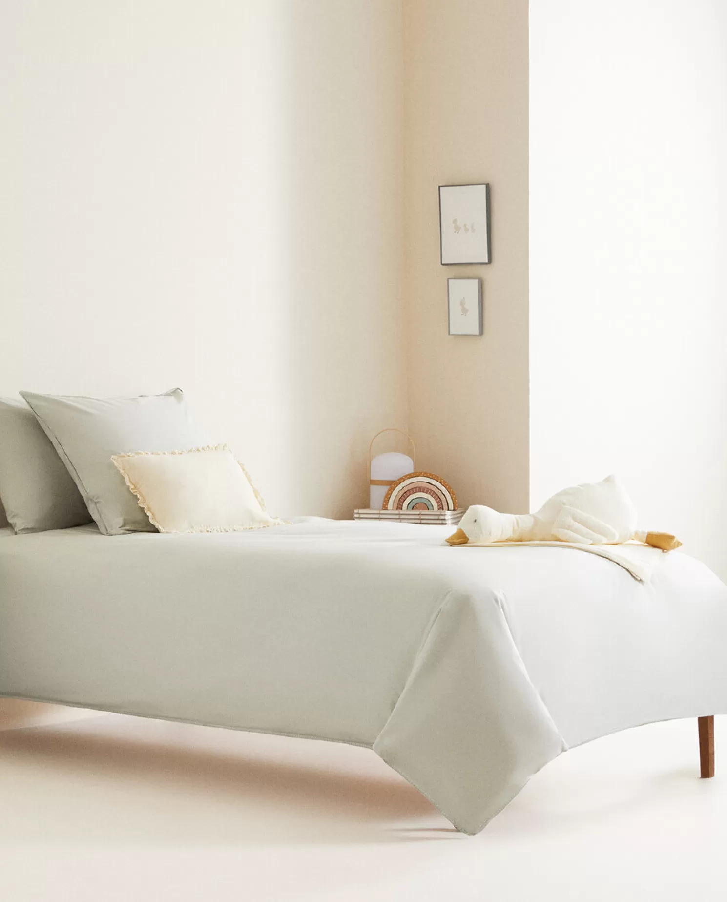 ZARA Home Capas De Edredao<Capa De Edredao De Algodao De Cor Solida