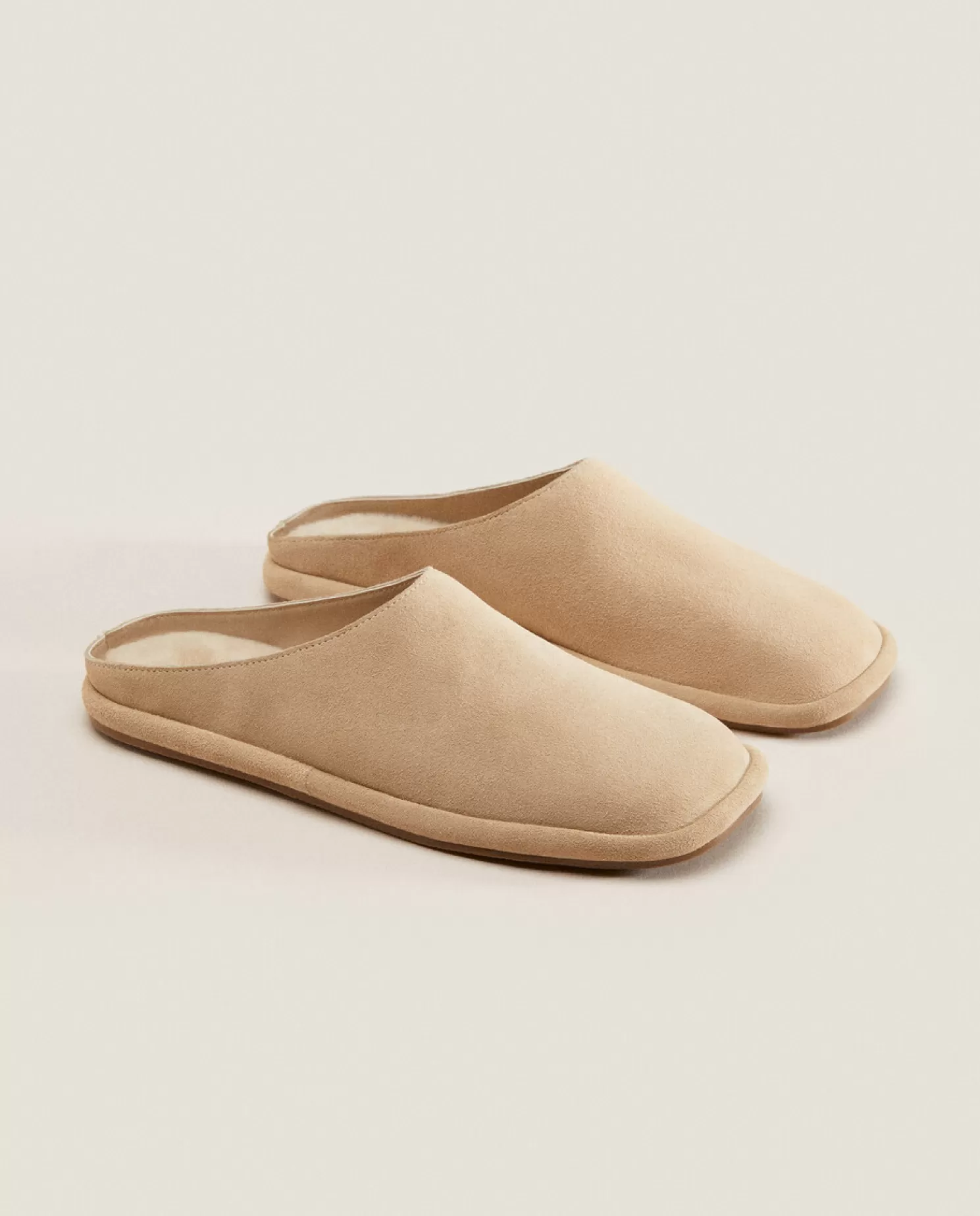 ZARA Home Mulher<Chinelos Mule De Couro