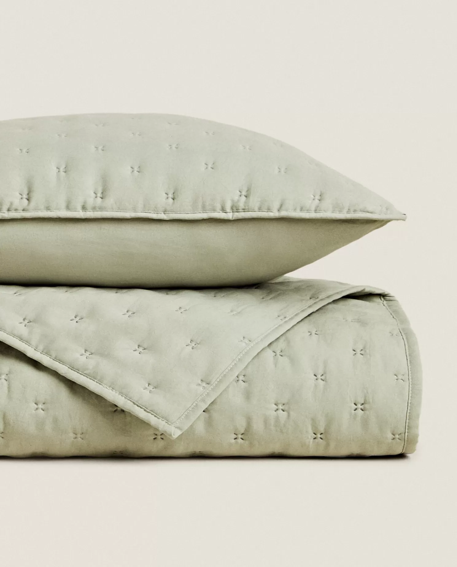 ZARA Home Colchas<Colcha Acolchoada Com Bolinhas