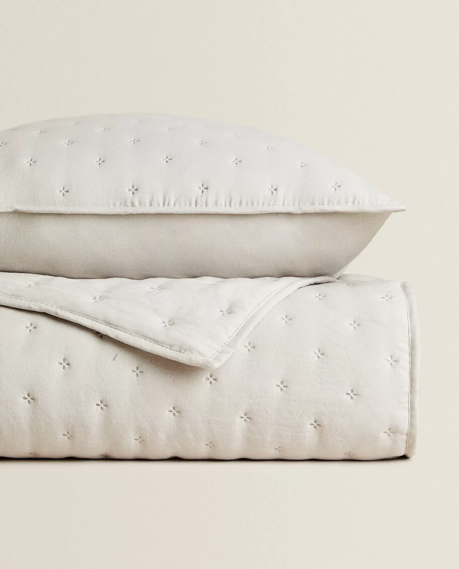 ZARA Home Colchas<Colcha Acolchoada Com Bolinhas