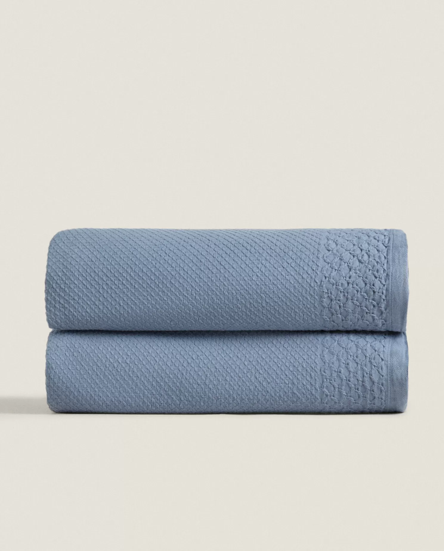 ZARA Home Colchas<Colcha De Algodao Com Textura Waffle