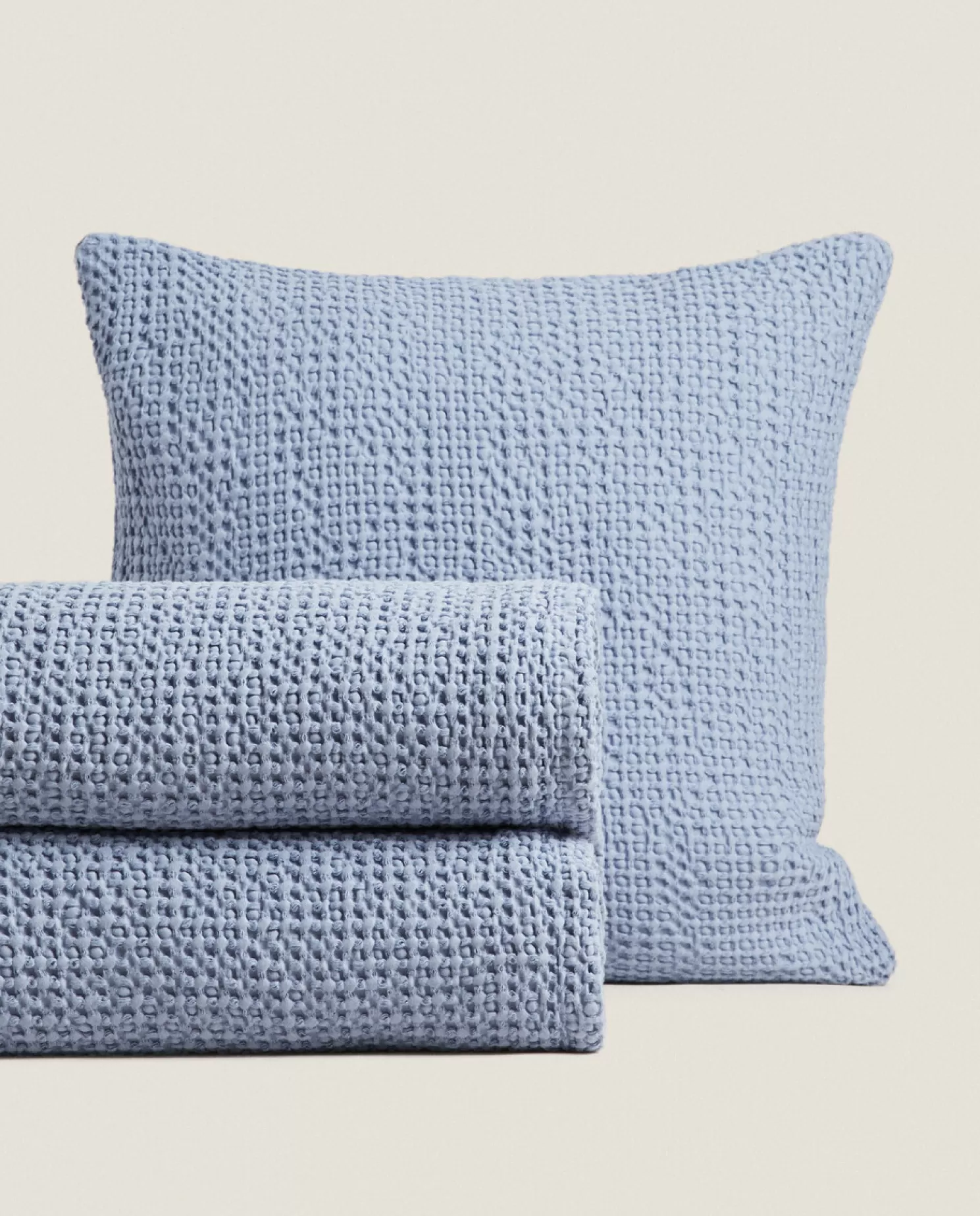 ZARA Home Colchas<Colcha De Malha Waffle