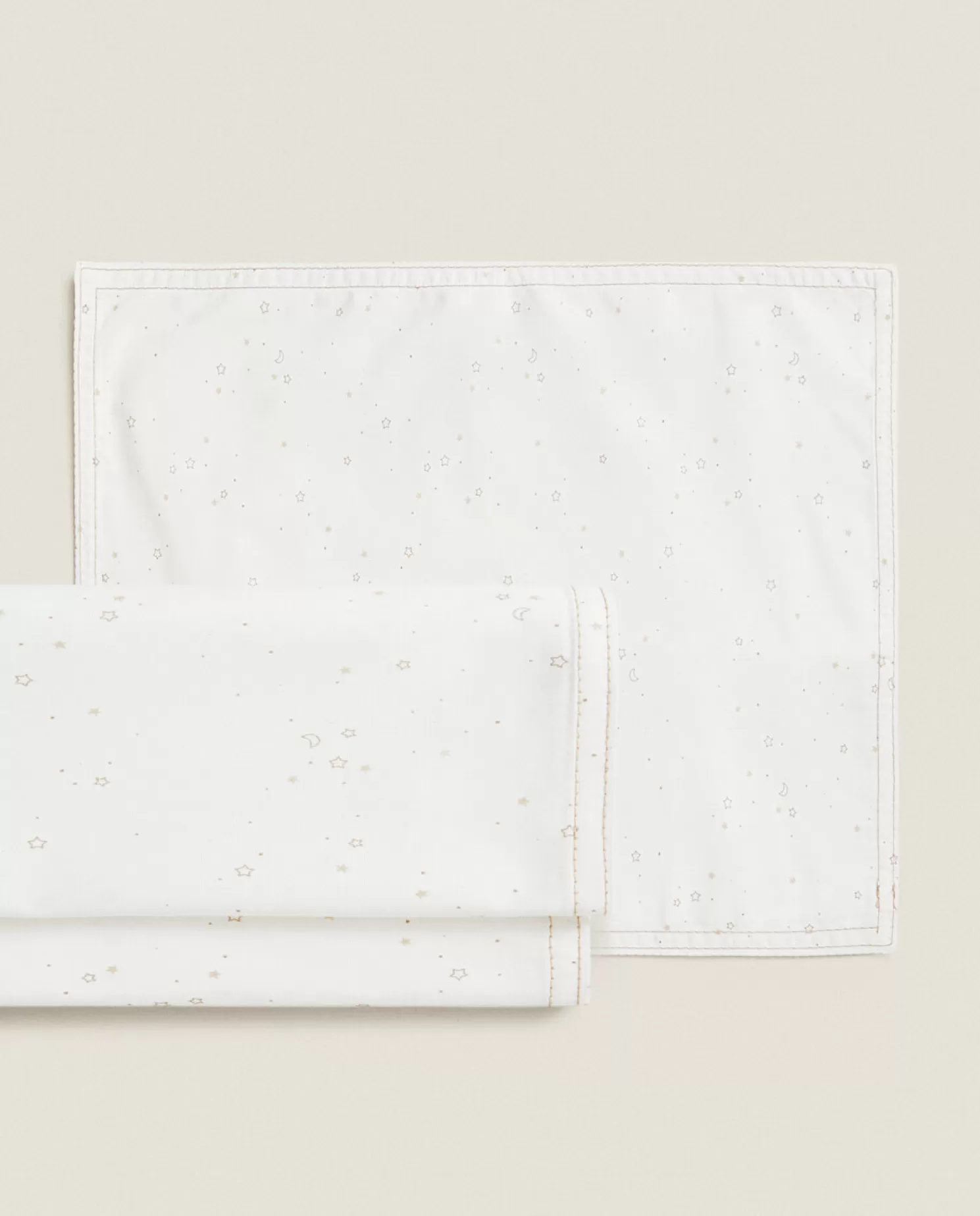 ZARA Home Roupa De Cama Para Berco<Conjunto De Capa De Edredon Lua E Estrela