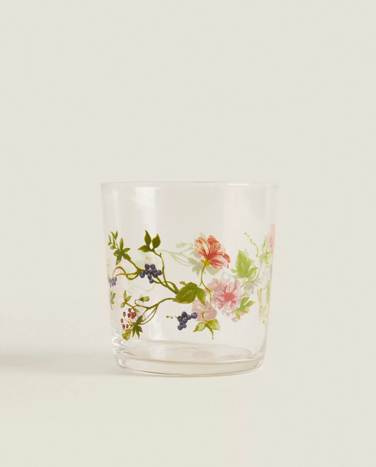 ZARA Home Copos<Copo De Vidro Com Design Floral