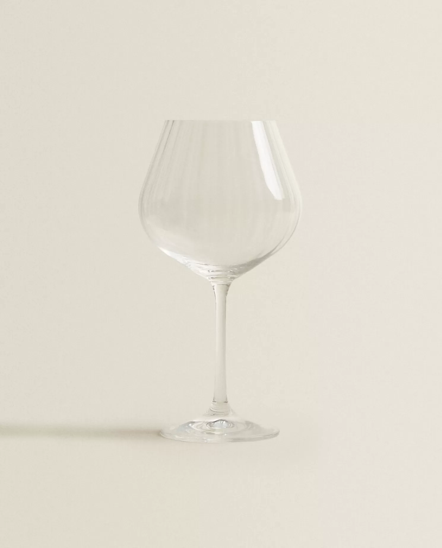 ZARA Home Copos E Flautas<Copo De Vinho De Cristal Bohemia Com Efeito Ondulado