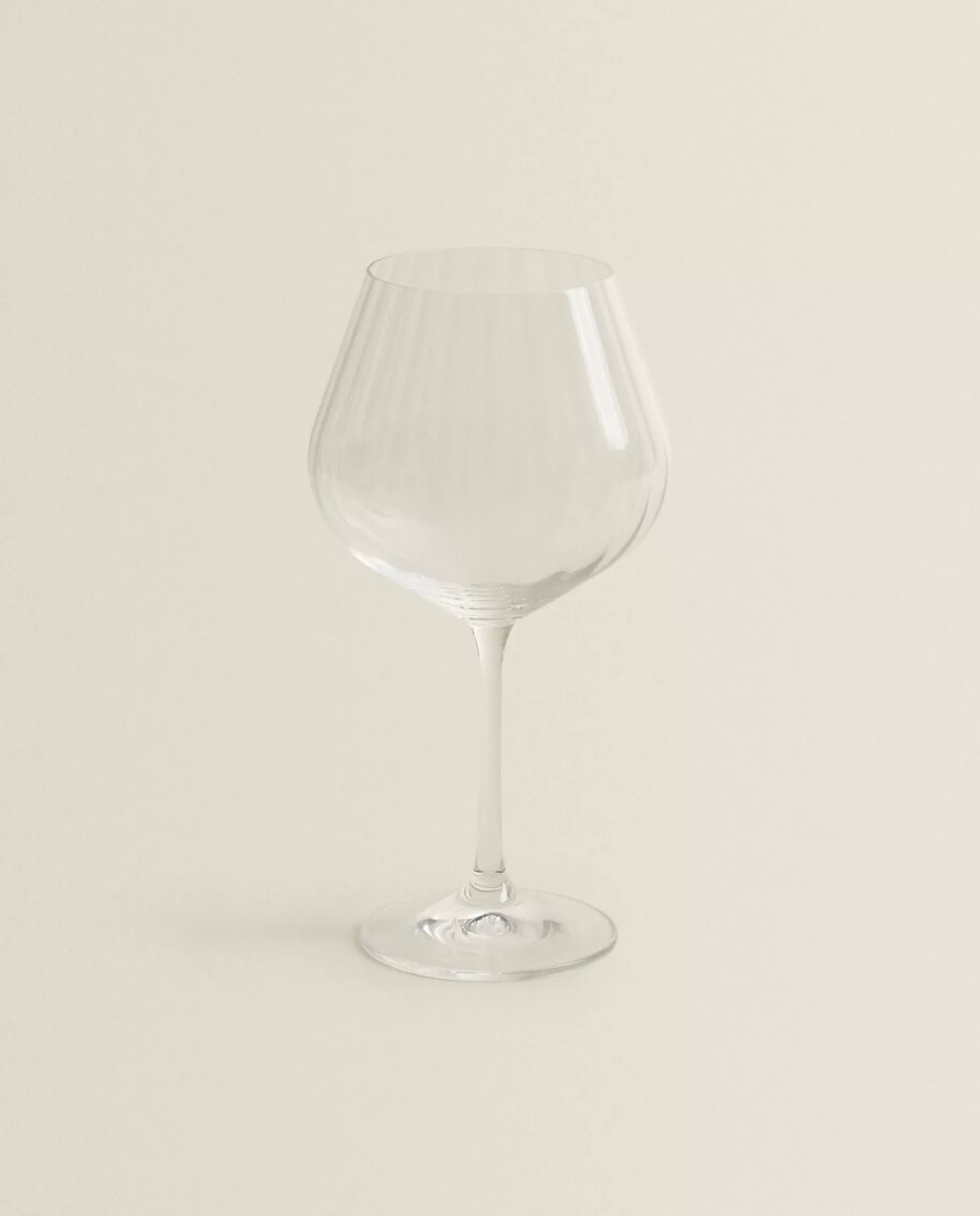 ZARA Home Copos E Flautas<Copo De Vinho De Cristal Bohemia Com Efeito Ondulado