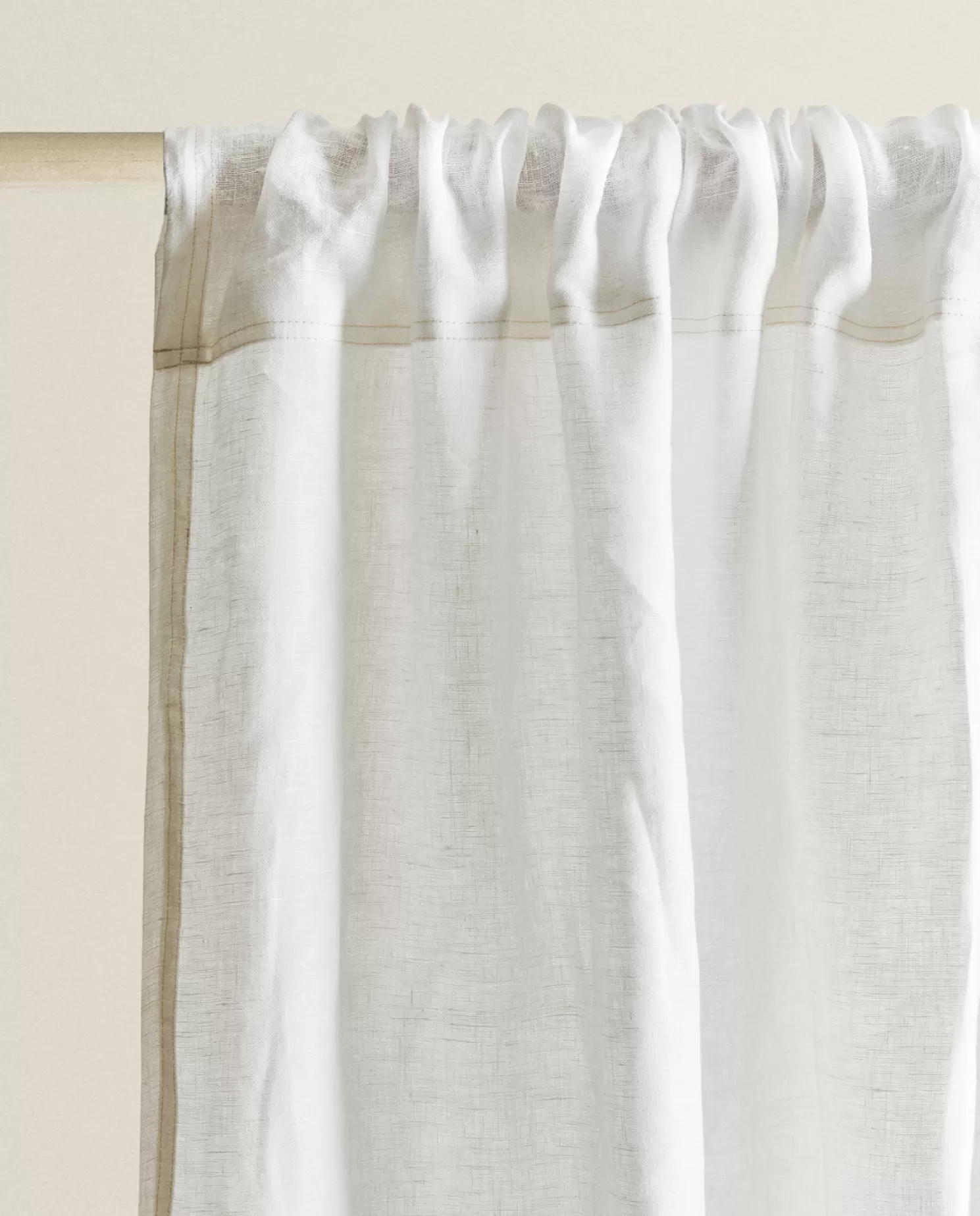 ZARA Home Cortinas<Cortina De Linho Lavado