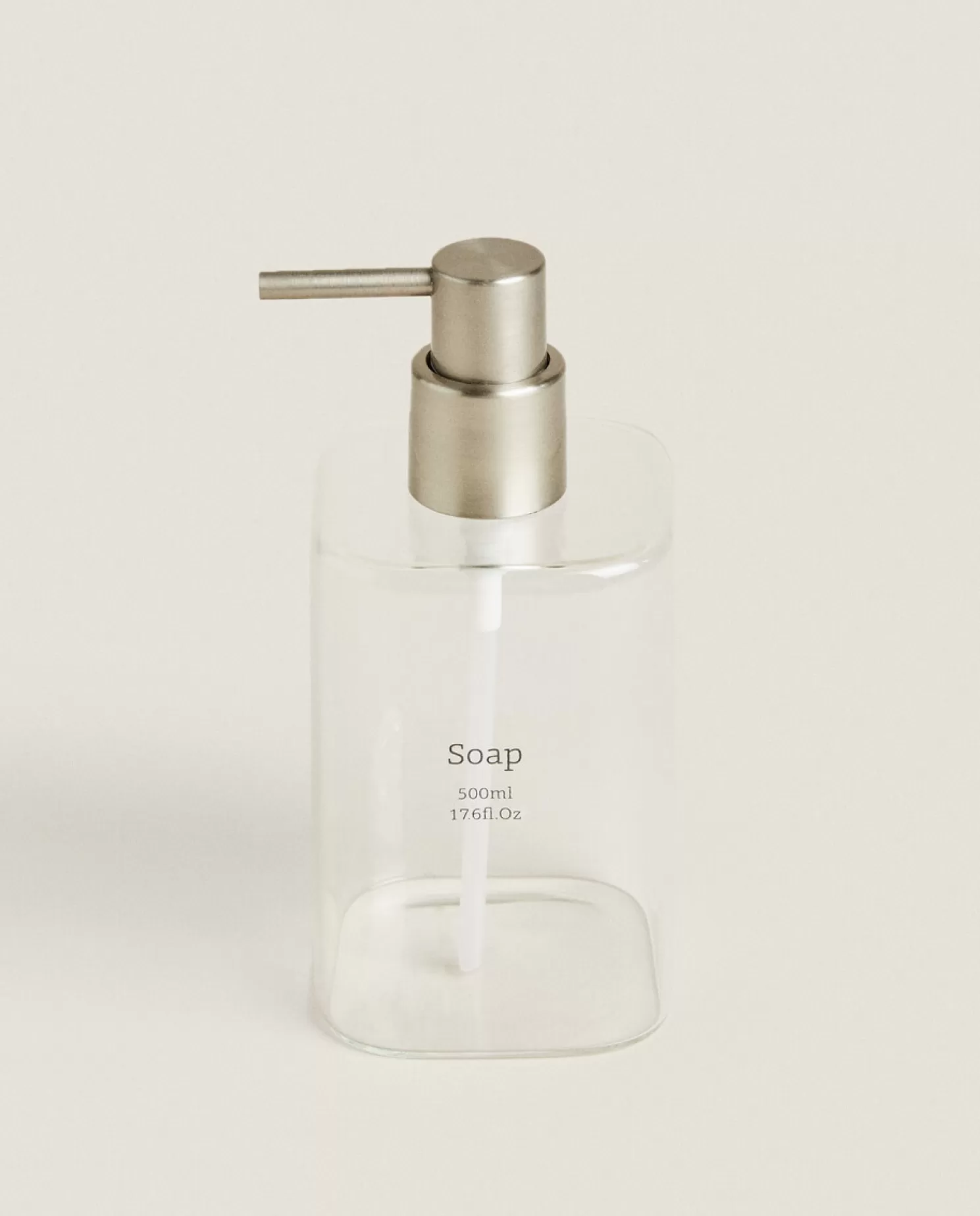 ZARA Home Dispensadores<Dispensador De Sabonete De Vidro Borossilicato Com Slogan