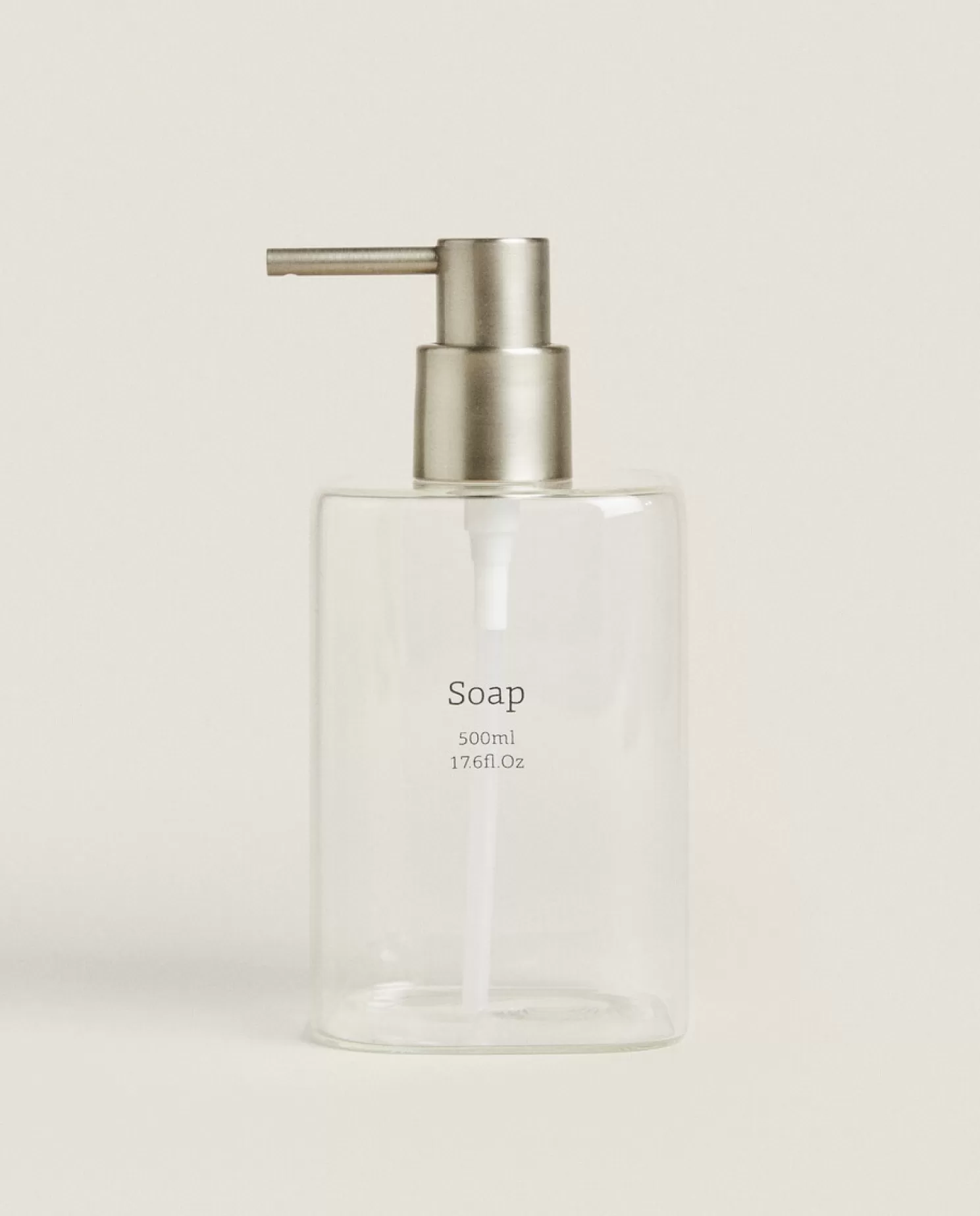 ZARA Home Dispensadores<Dispensador De Sabonete De Vidro Borossilicato Com Slogan