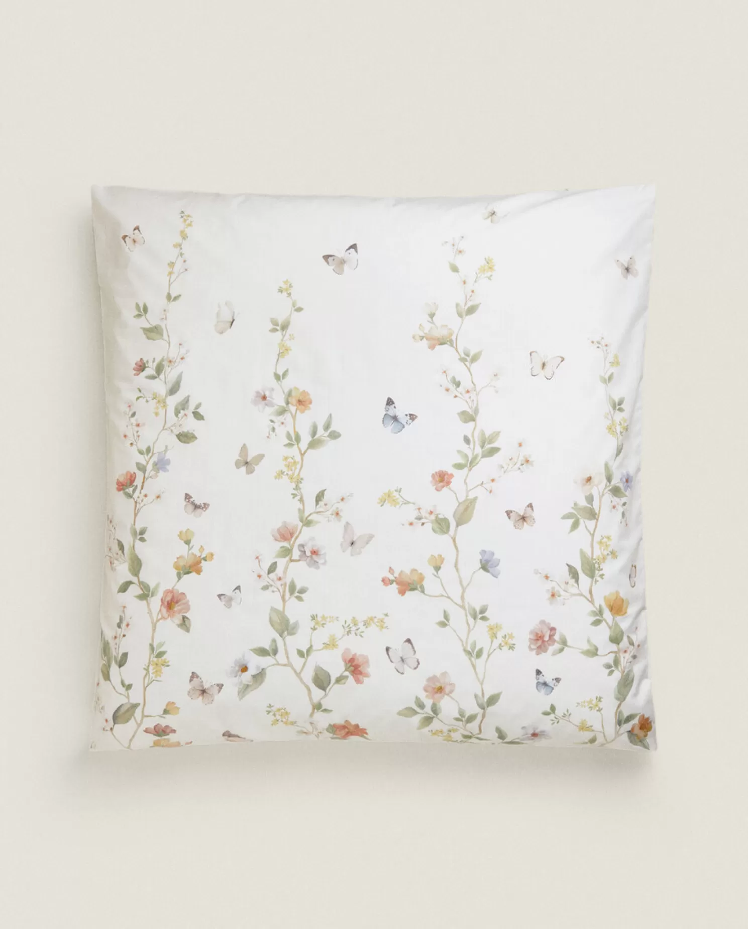 ZARA Home Fronhas<Fronha Com Estampa De Flores E Borboletas