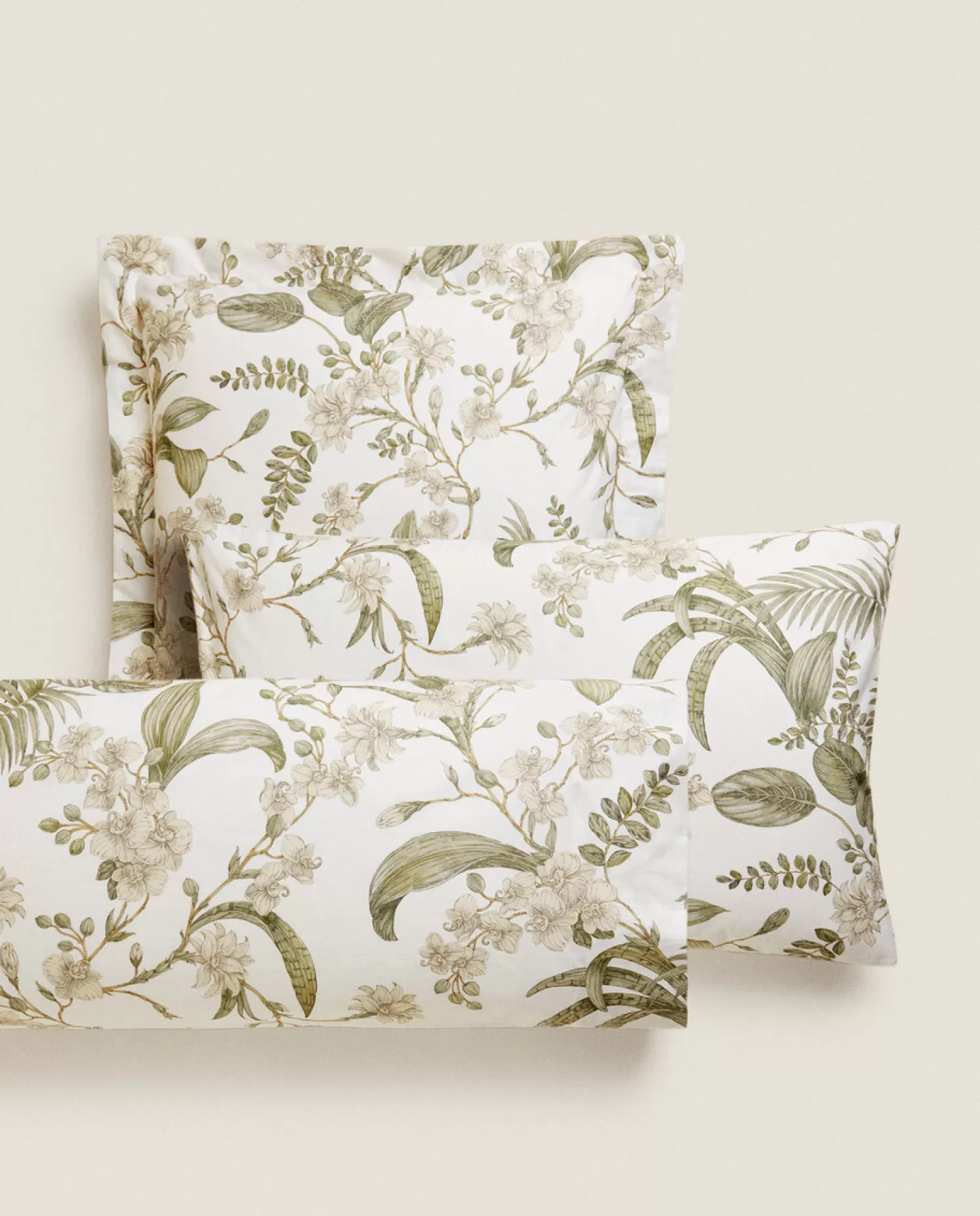 ZARA Home Fronhas<Fronha Com Estampa De Folhas