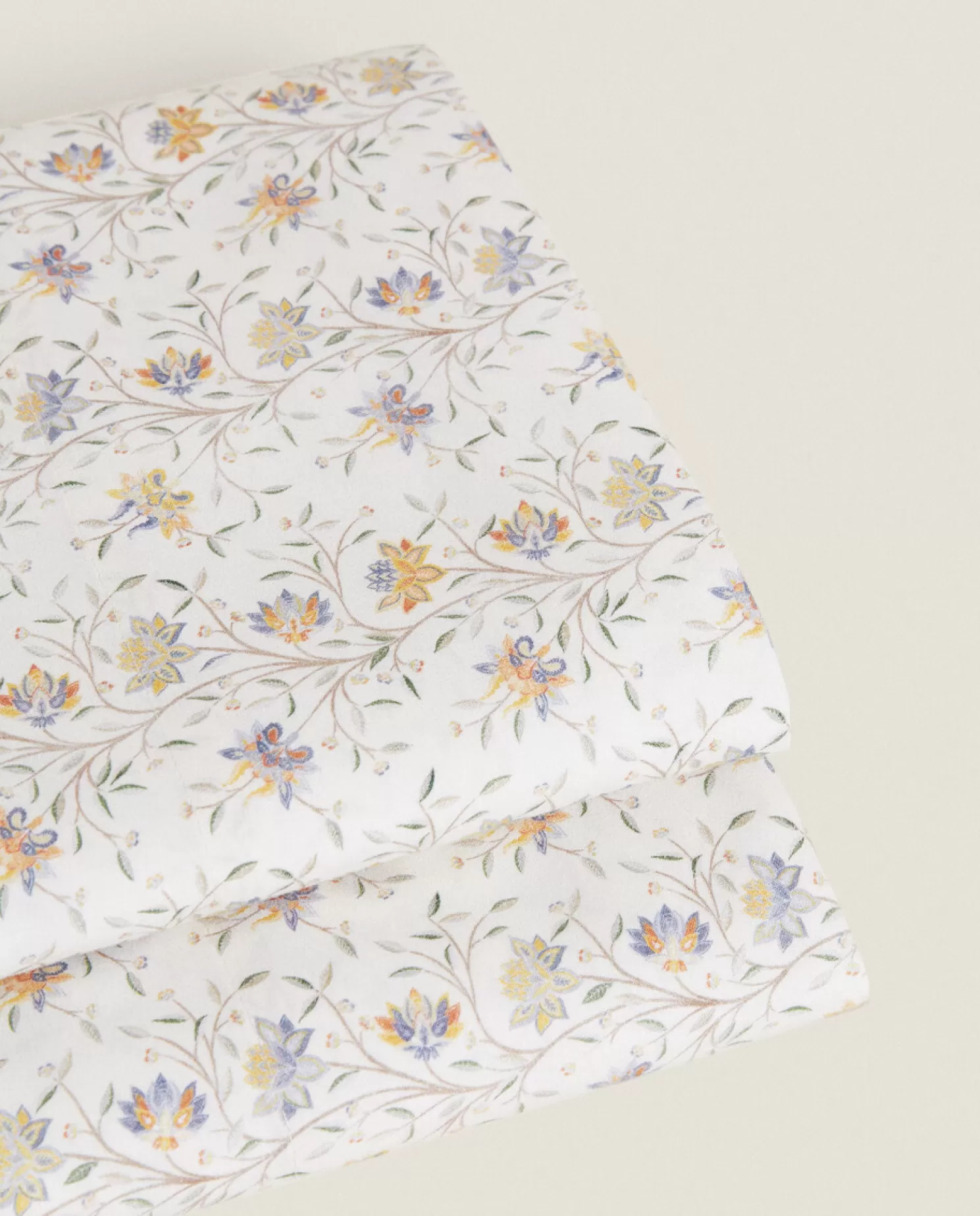 ZARA Home Folhas Planas<Lencol Plano Com Estampa De Mini Flor