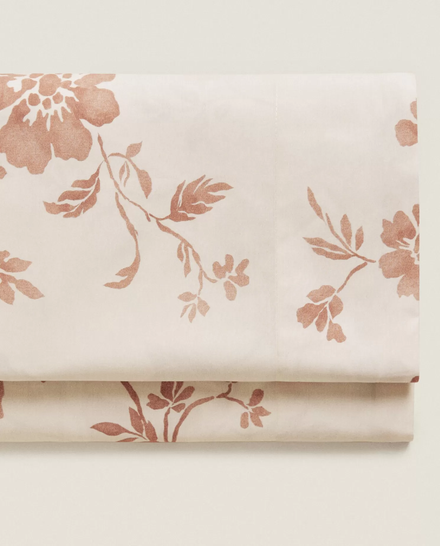 ZARA Home Folhas Planas<Lencol Plano Com Estampa Floral