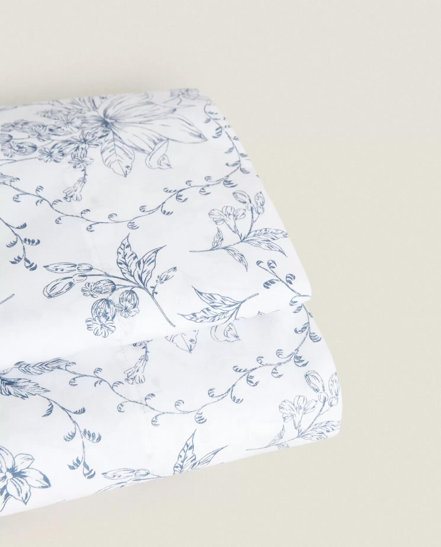 ZARA Home Folhas Planas<Lencol Plano Com Estampa Floral