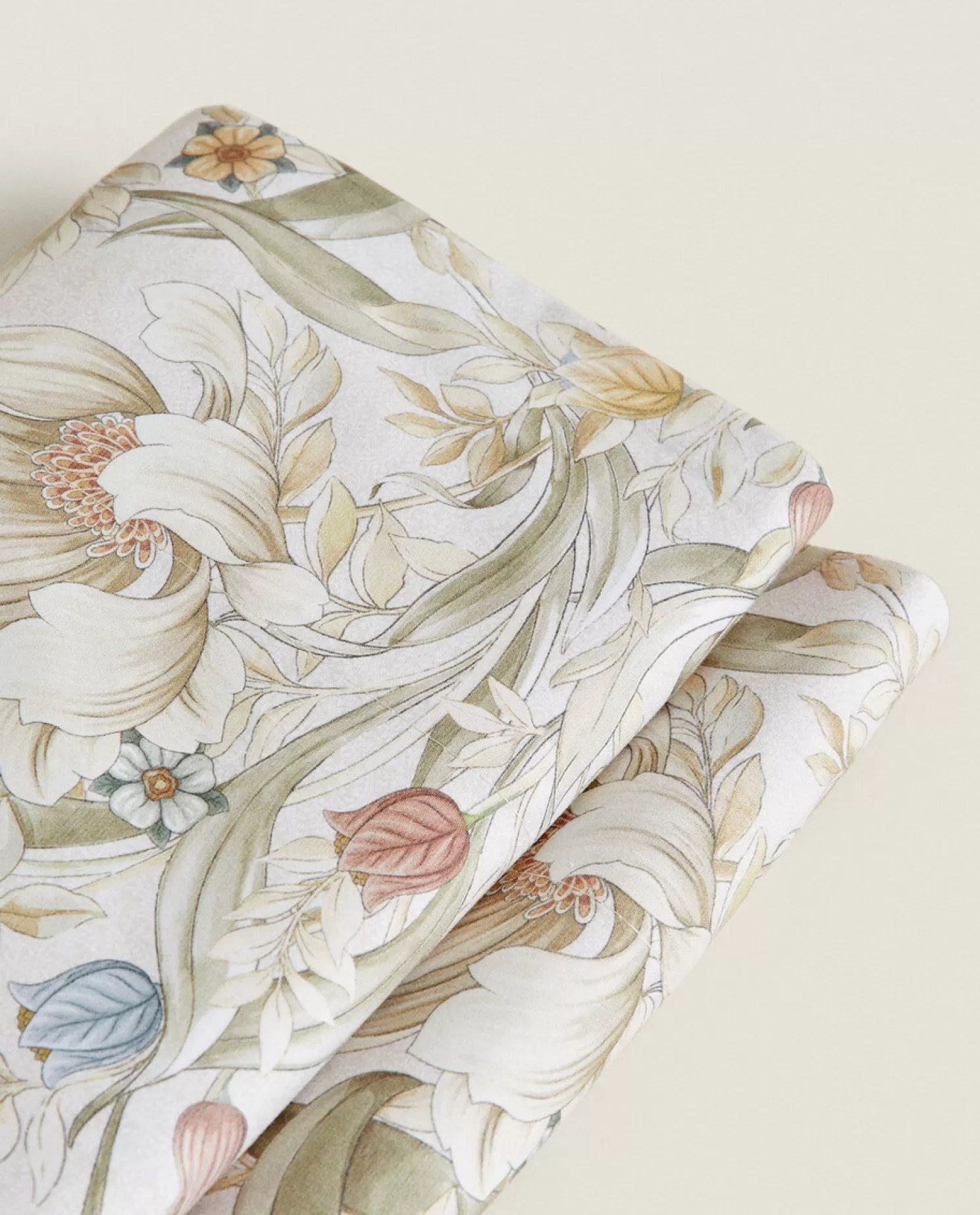 ZARA Home Folhas Planas<Lencol Plano Com Estampa Floral