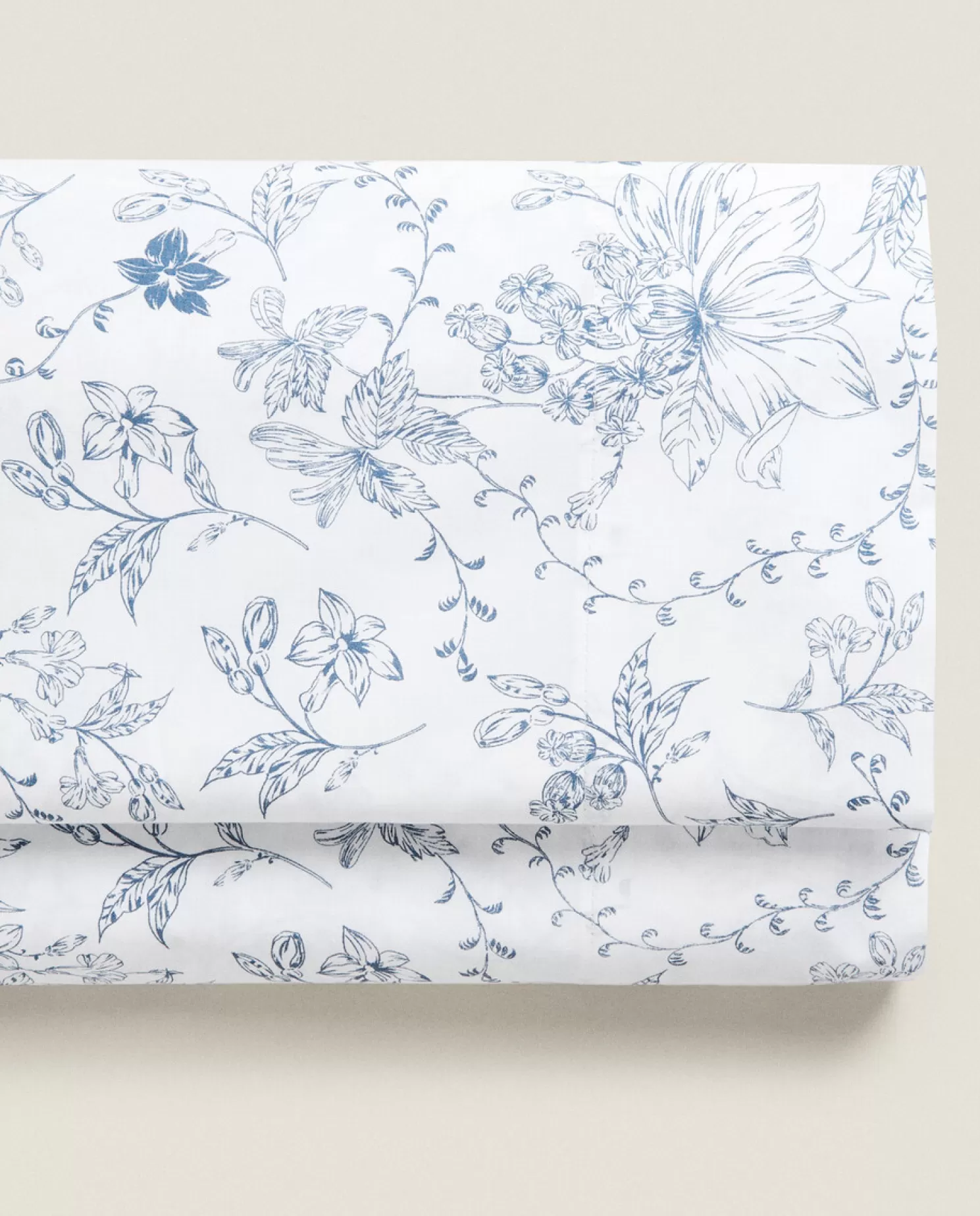 ZARA Home Folhas Planas<Lencol Plano Com Estampa Floral