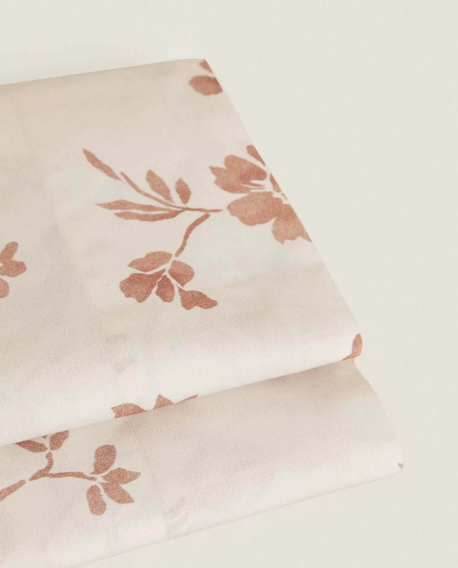 ZARA Home Folhas Planas<Lencol Plano Com Estampa Floral