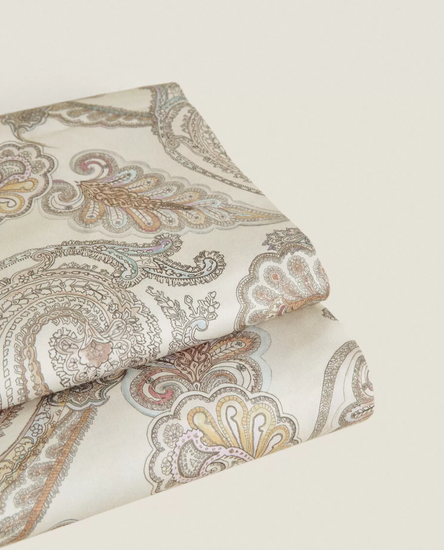 ZARA Home Folhas Planas<Lencol Plano Com Estampa Paisley