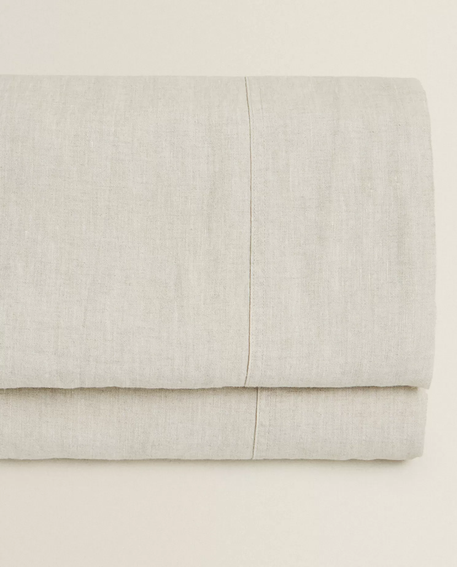 ZARA Home Folhas Planas<Lencol Plano De Linho Lavado (160 G/M²)