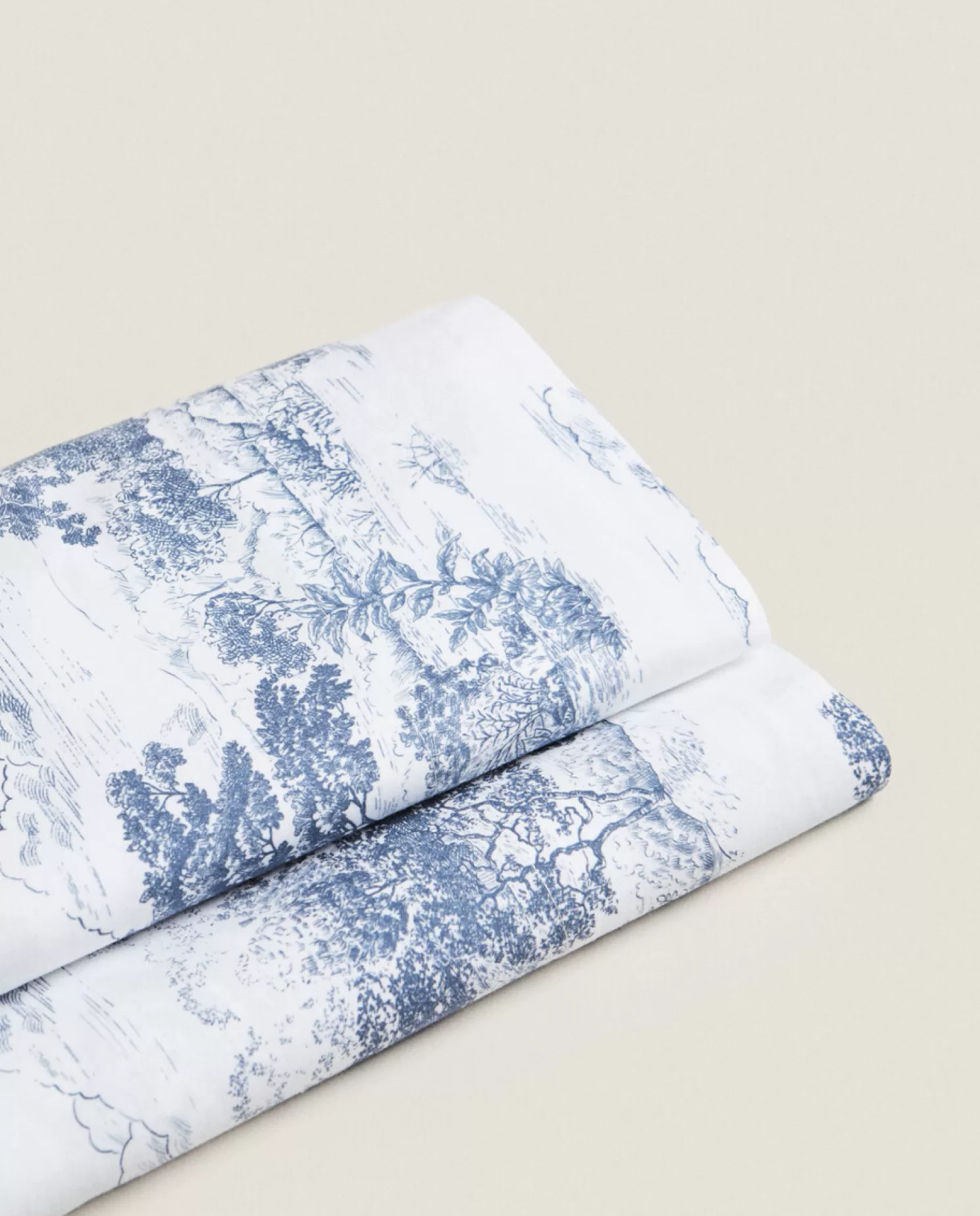 ZARA Home Folhas Planas<Lencol Plano Toile De Jouy