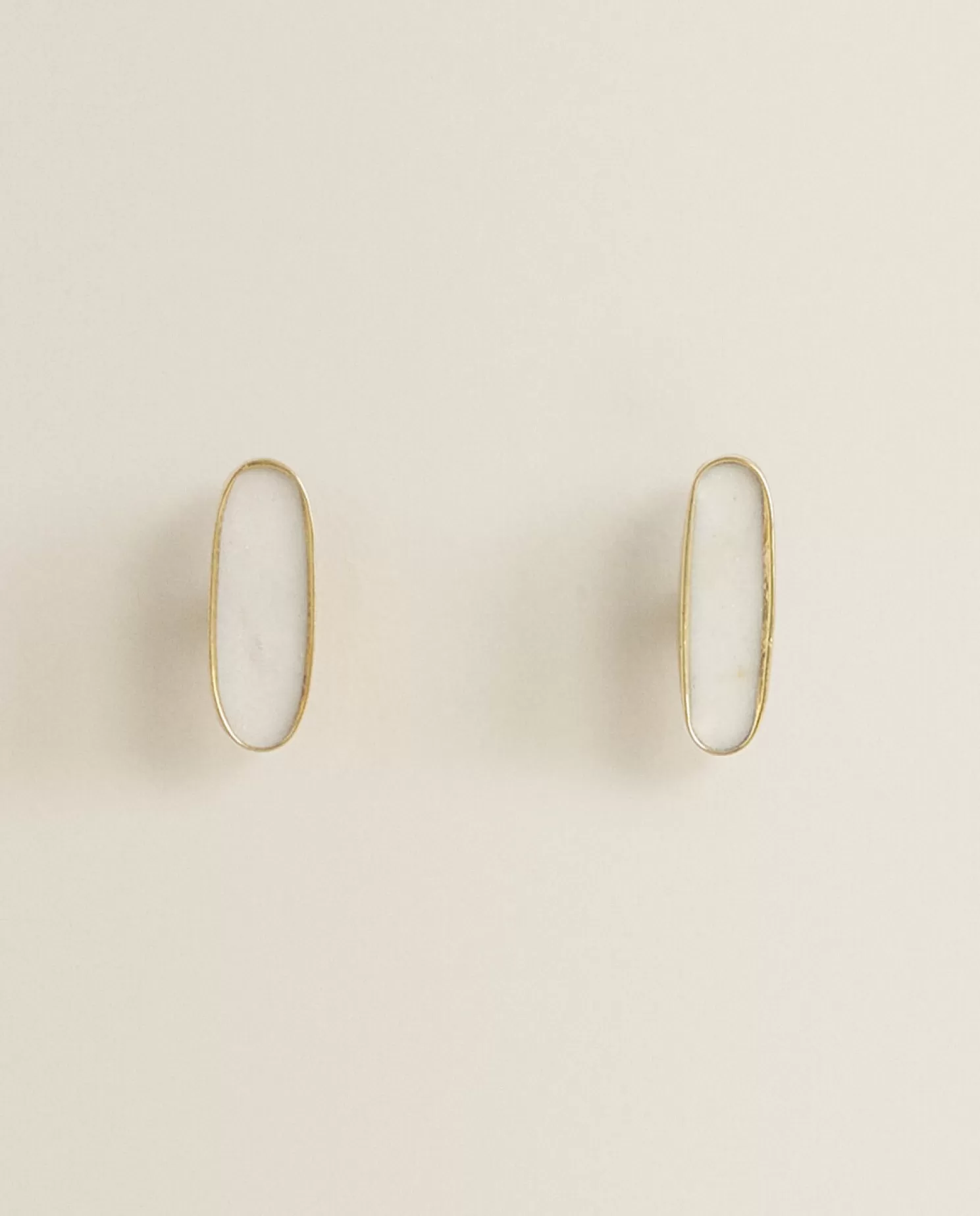 ZARA Home Macanetas De Porta<Macaneta De Porta Oval Em Marmore (Pacote Com 2)