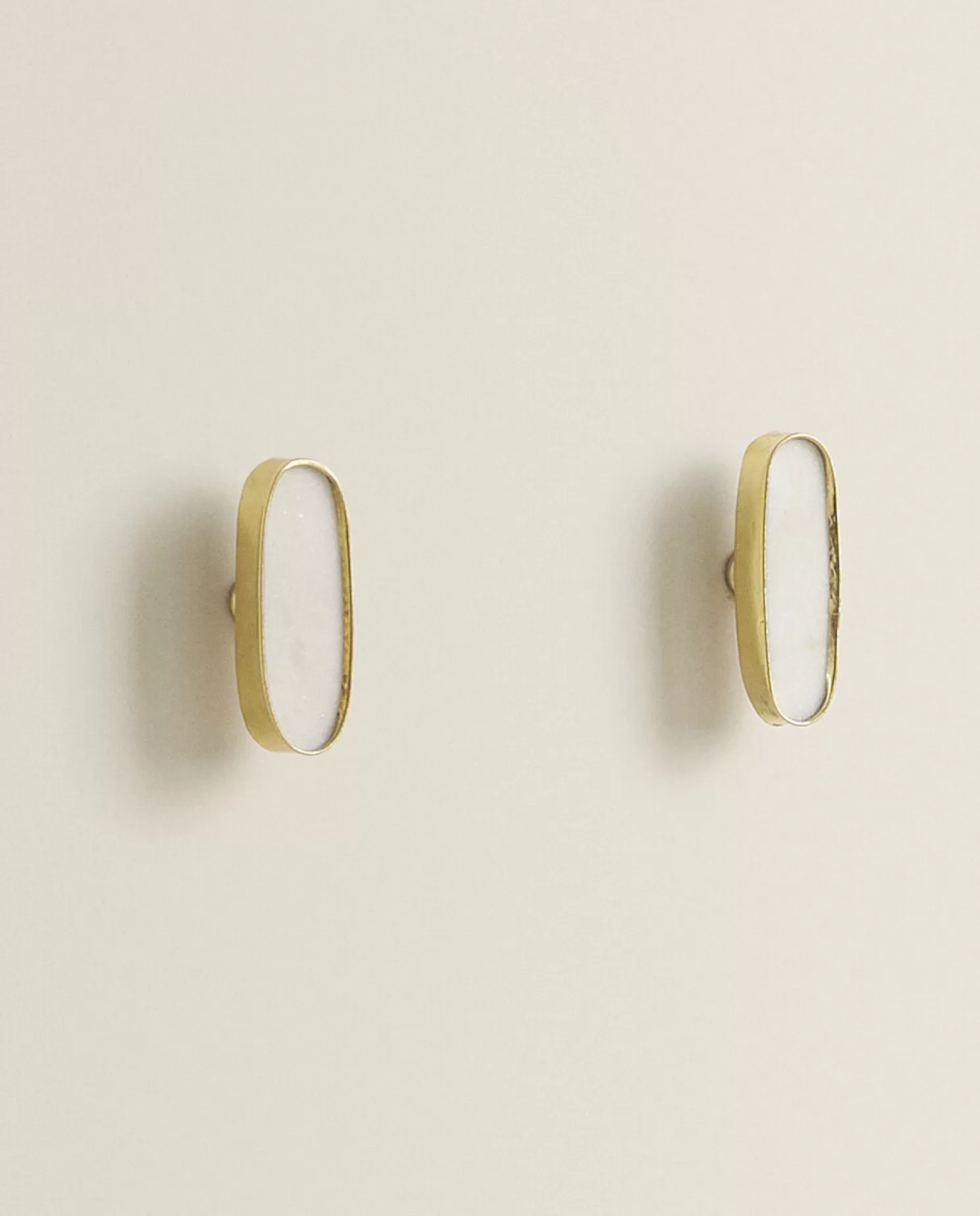 ZARA Home Macanetas De Porta<Macaneta De Porta Oval Em Marmore (Pacote Com 2)