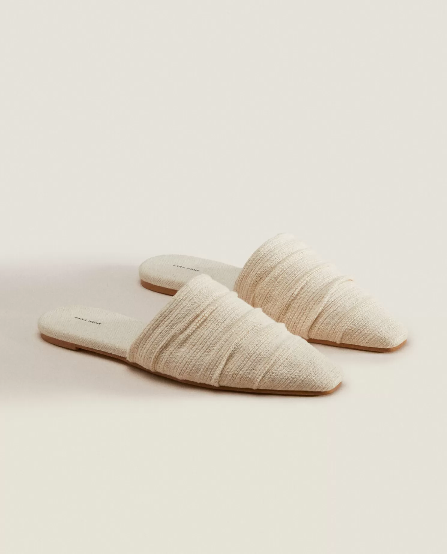 ZARA Home Mulher<Mules Plissados