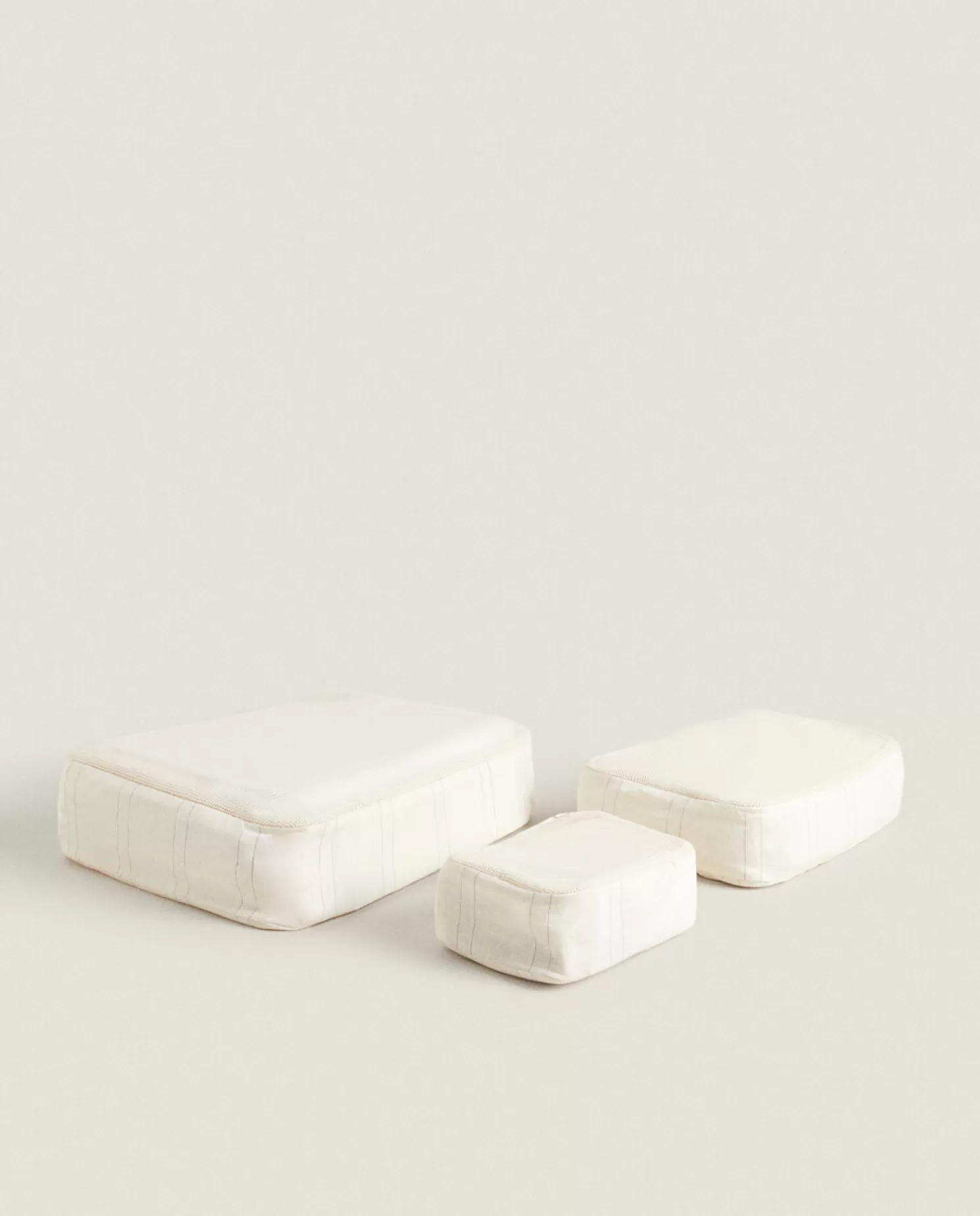 ZARA Home Provador<Organizadores De Viagens Listrados (Pacote Com 3)