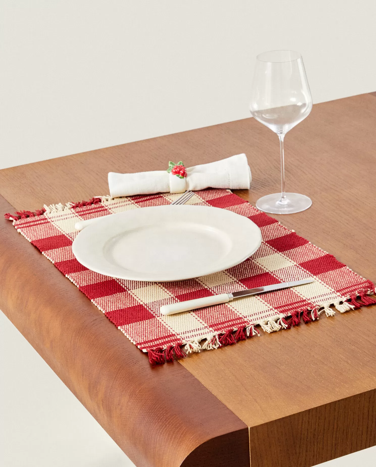 ZARA Home Jantar<Pacote De Jogos Americanos De Verificacao De Natal