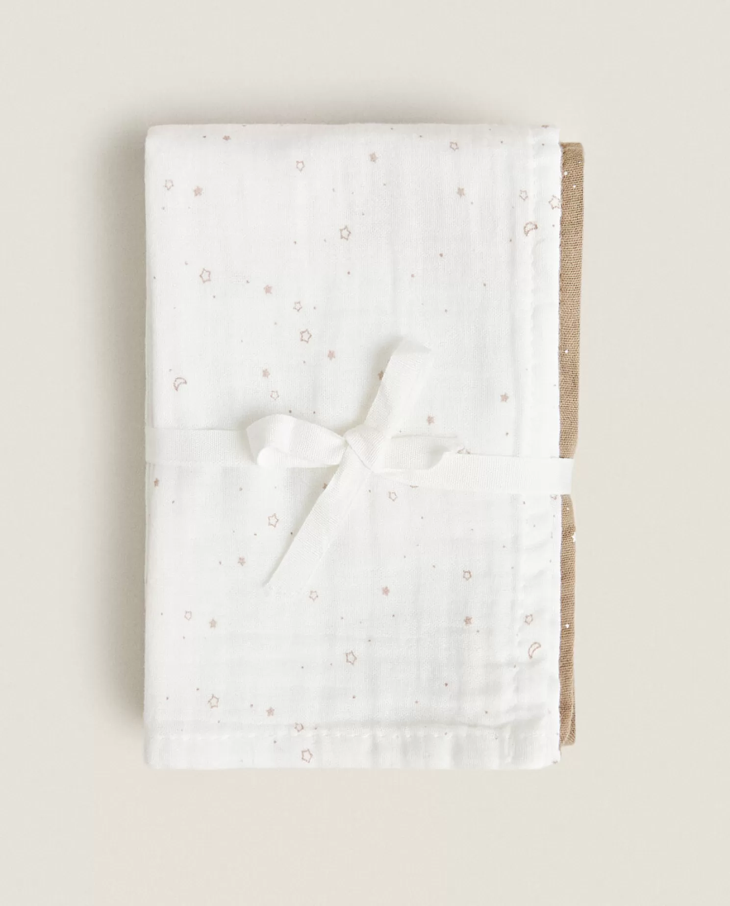 ZARA Home Hora De Comer<Panos De Musselina Com Estampa De Estrela (Pacote Com 3)