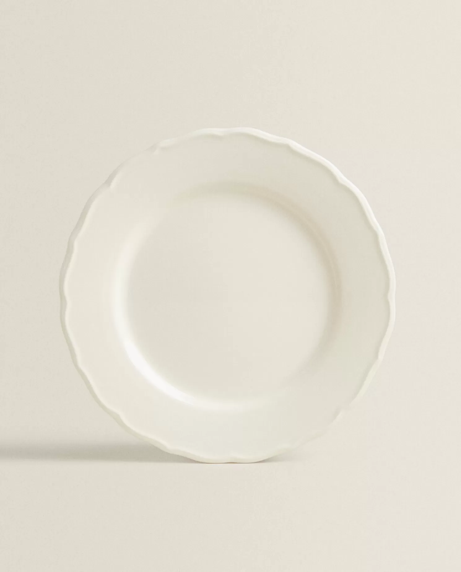 ZARA Home Pratos De Jantar<Prato De Jantar De Faianca Com Borda Em Relevo