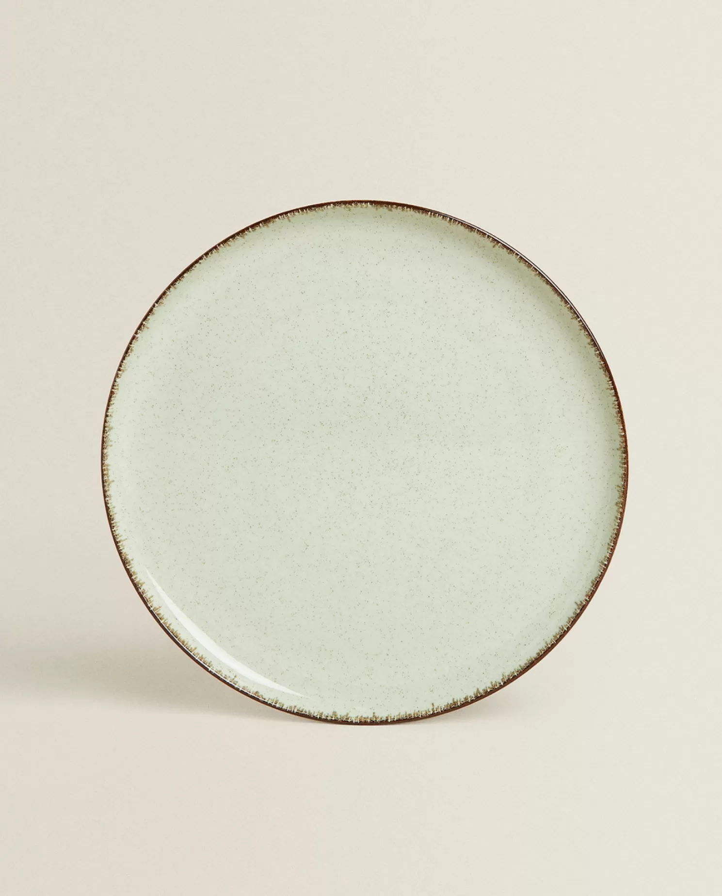 ZARA Home Pratos De Jantar<Prato De Jantar De Porcelana Com Borda Com Acabamento Antigo