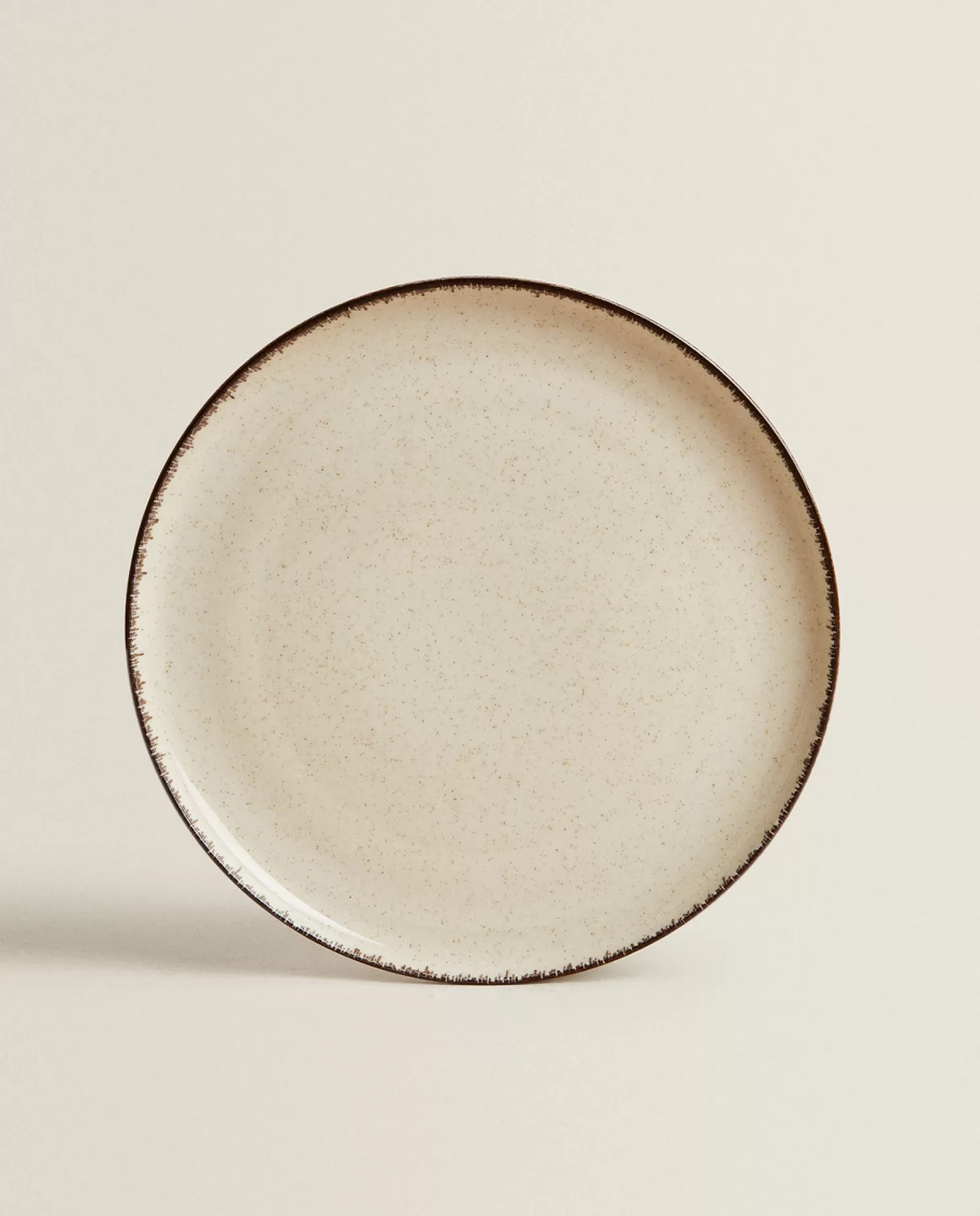 ZARA Home Pratos De Jantar<Prato De Jantar De Porcelana Com Borda Com Acabamento Antigo
