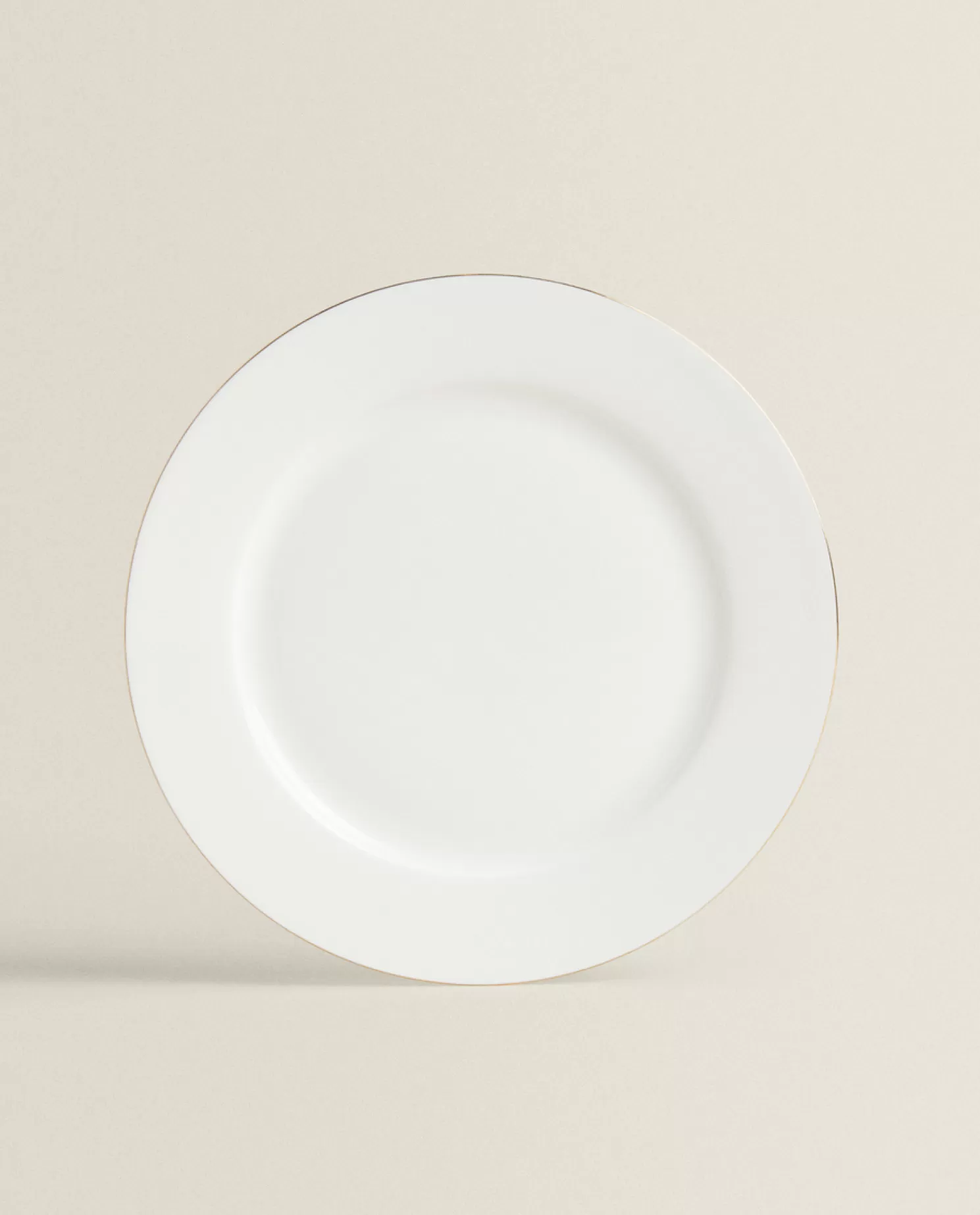 ZARA Home Pratos De Jantar<Prato De Jantar De Porcelana Ossea Com Borda