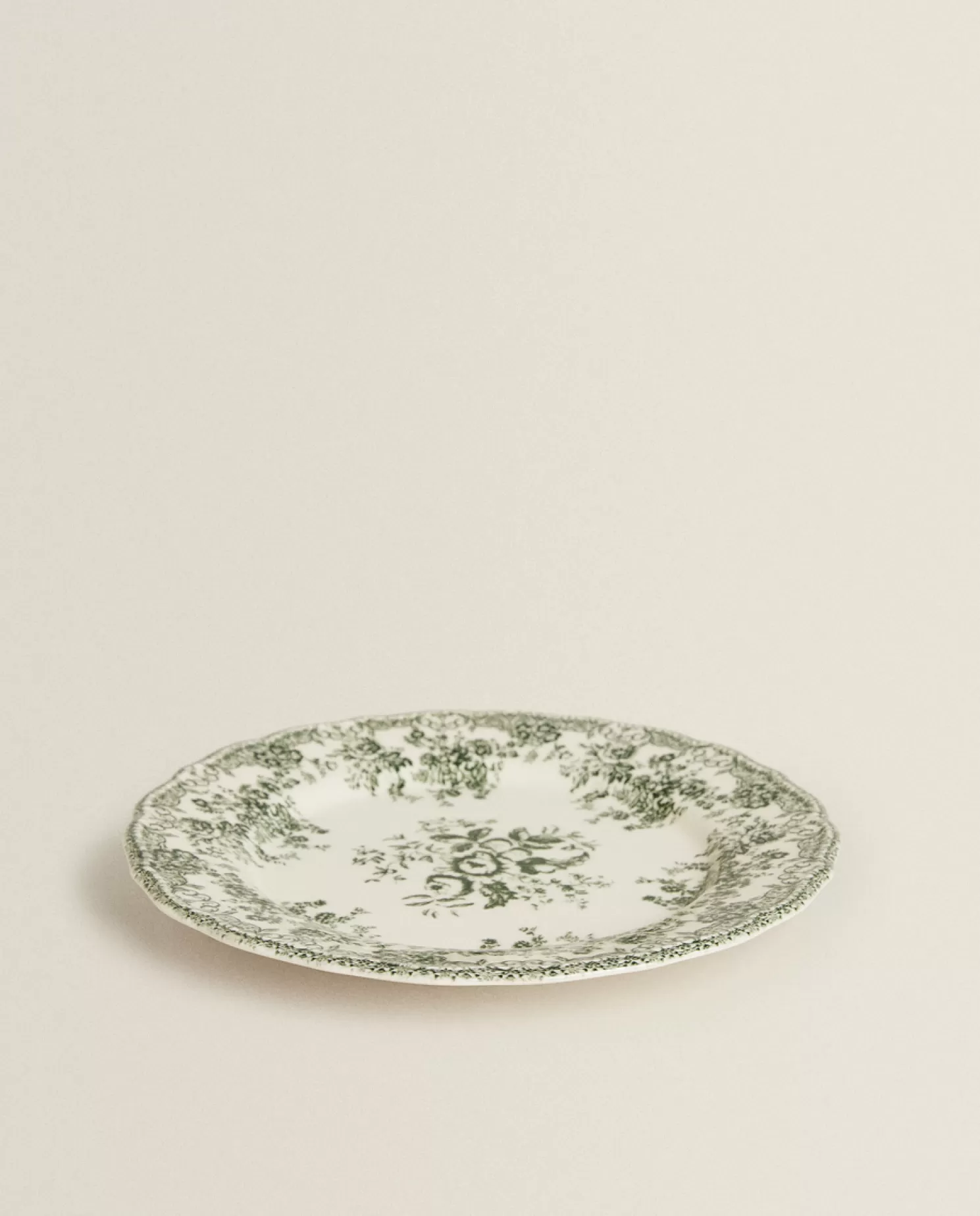 ZARA Home Pratos De Jantar<Prato De Jantar Floral Em Faianca