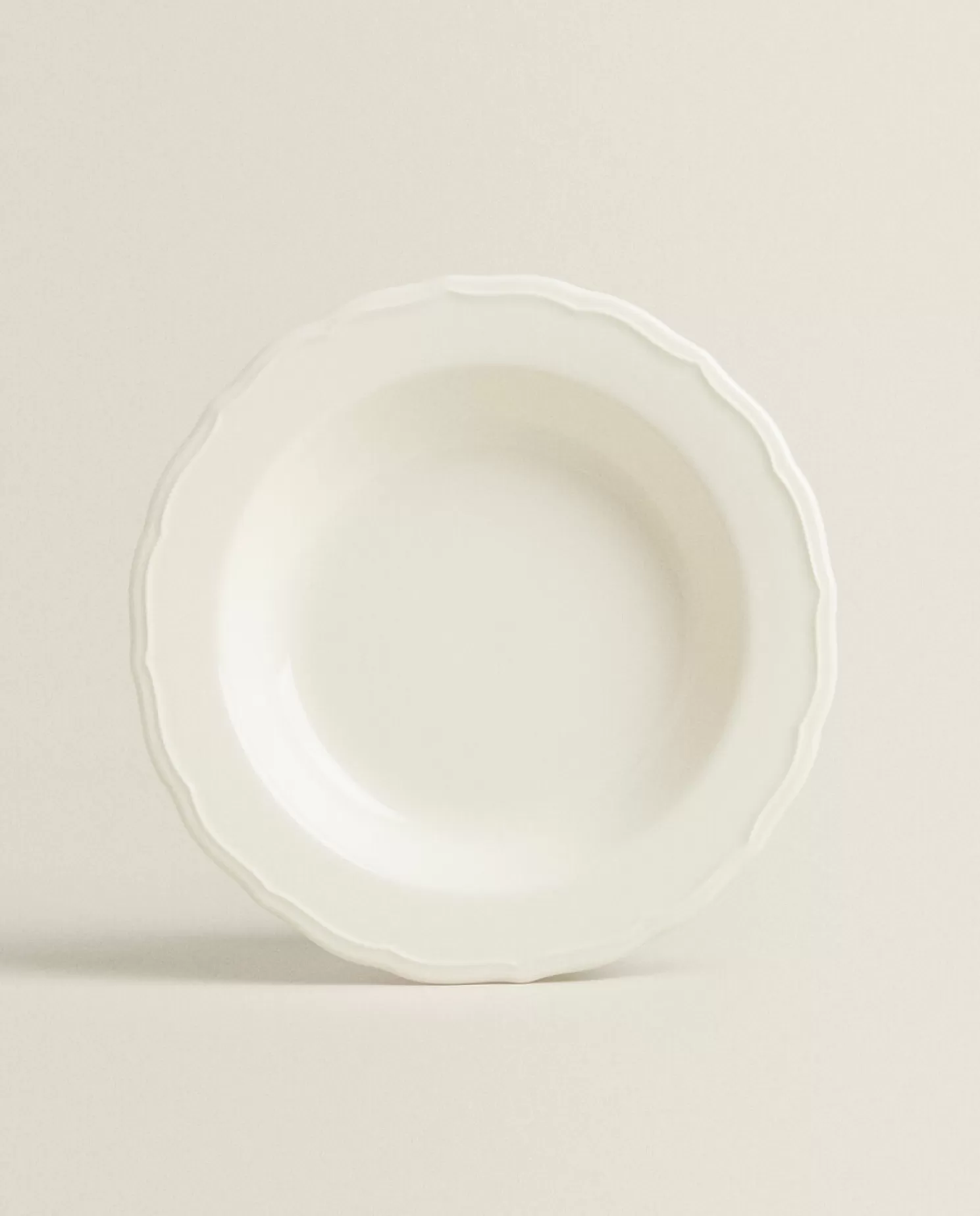 ZARA Home Pratos De Sopa<Prato De Sopa De Barro Com Borda Em Relevo